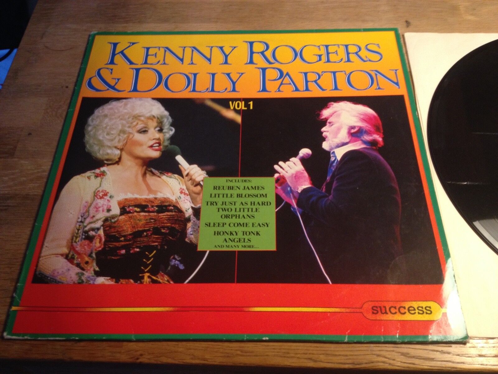 KENNY ROGERS  DOLLY PARTON VOL  1 SPLIT LP 1985 DANISH SUCCESS RECORDS SACEM**