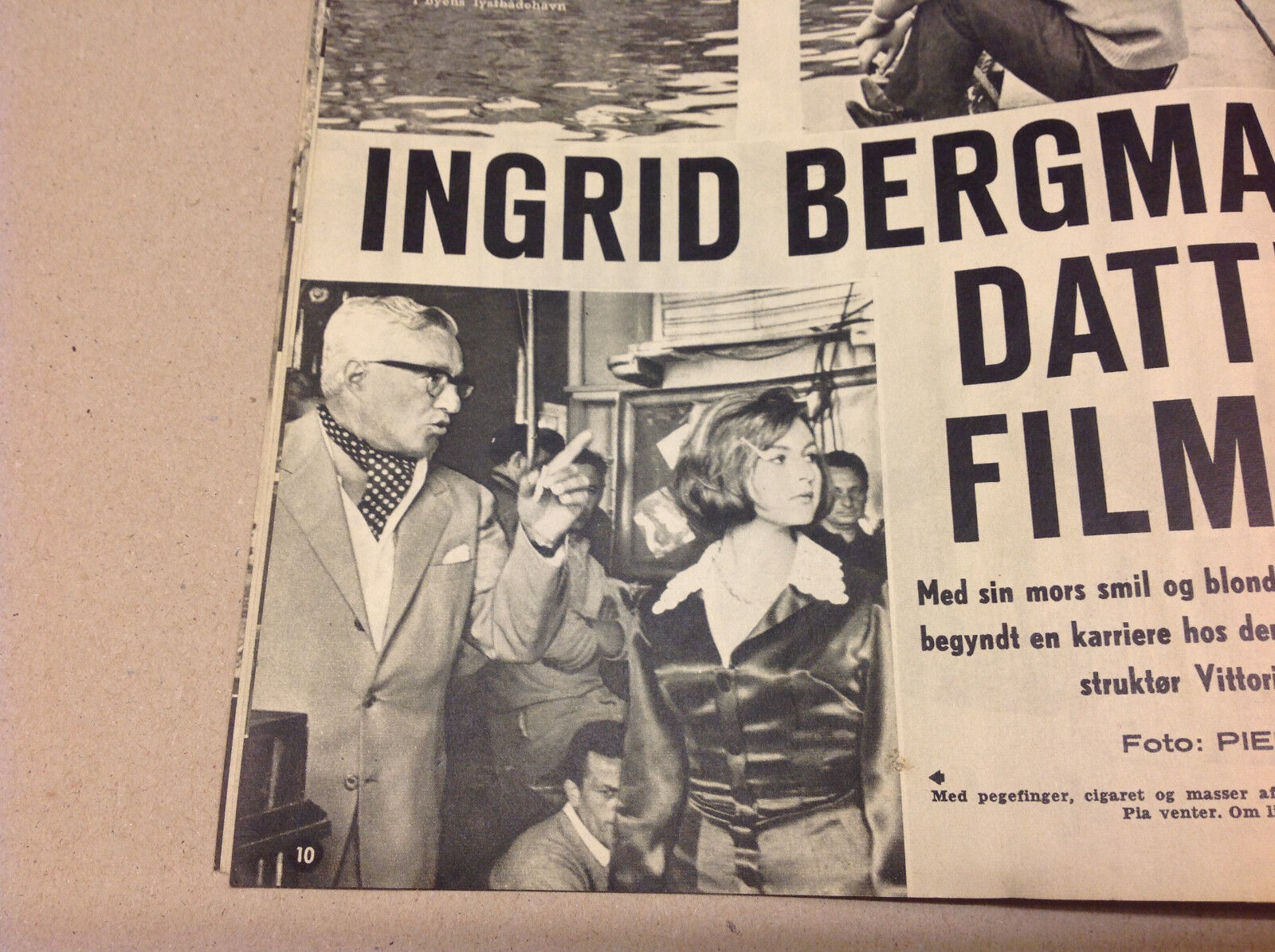 PIA BERGMANN INGRID BERGMAN DAUGHTER FRONT COVER VINTAGE A Danish Magazine 1964