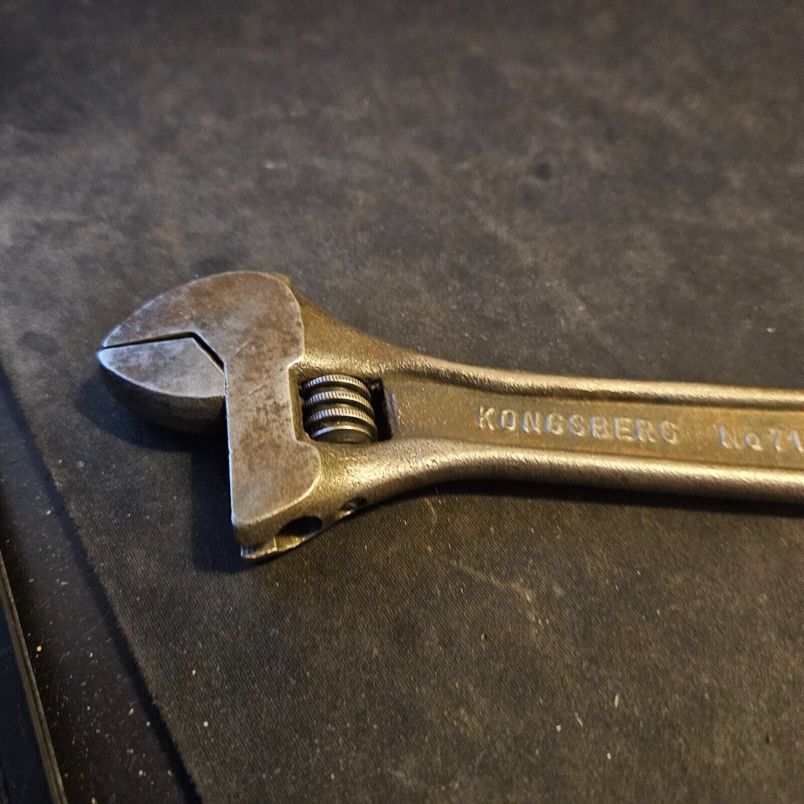 Vintage 8" kongsberg no 71  1/2" x 8" adjustable wrench