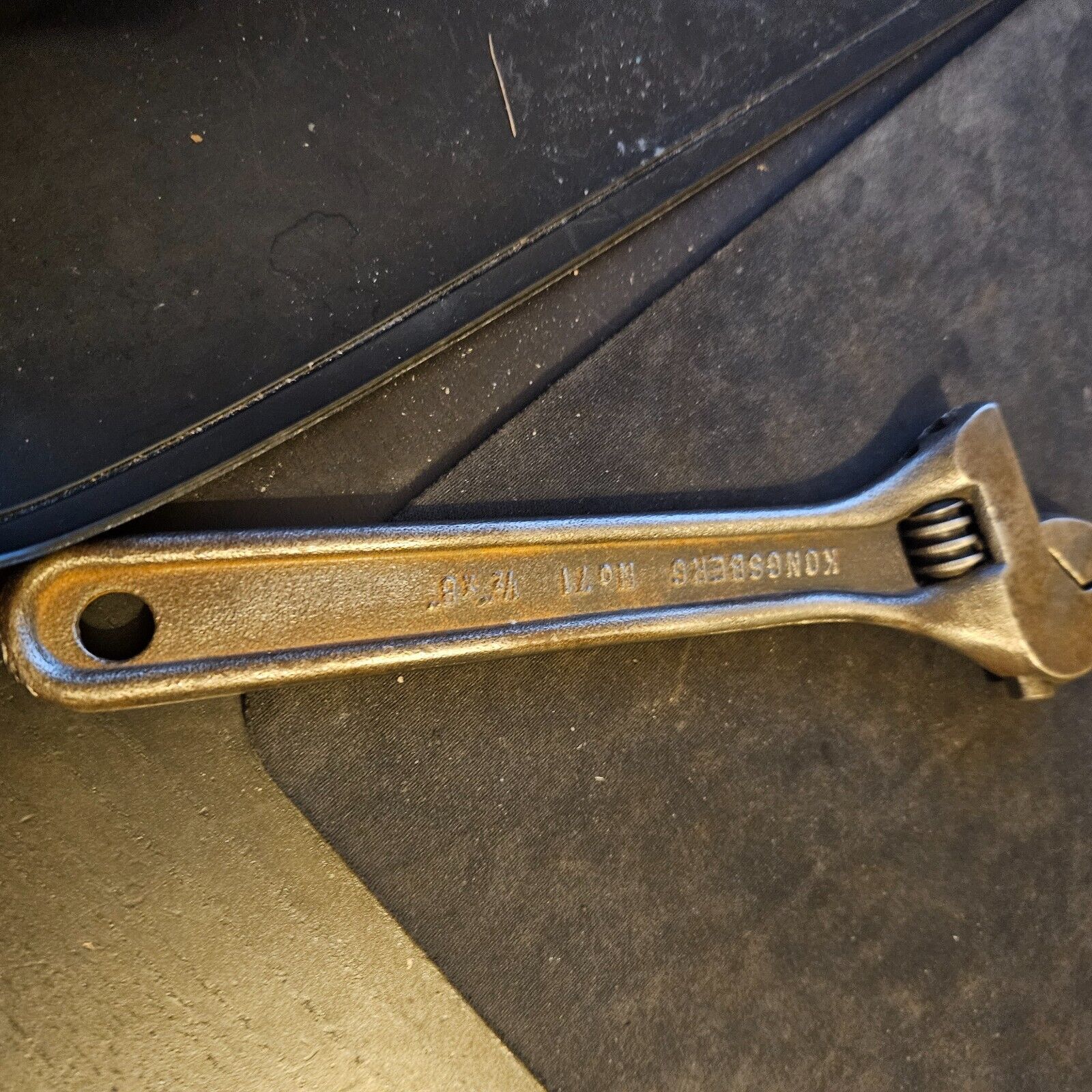 Vintage 8" kongsberg no 71  1/2" x 8" adjustable wrench