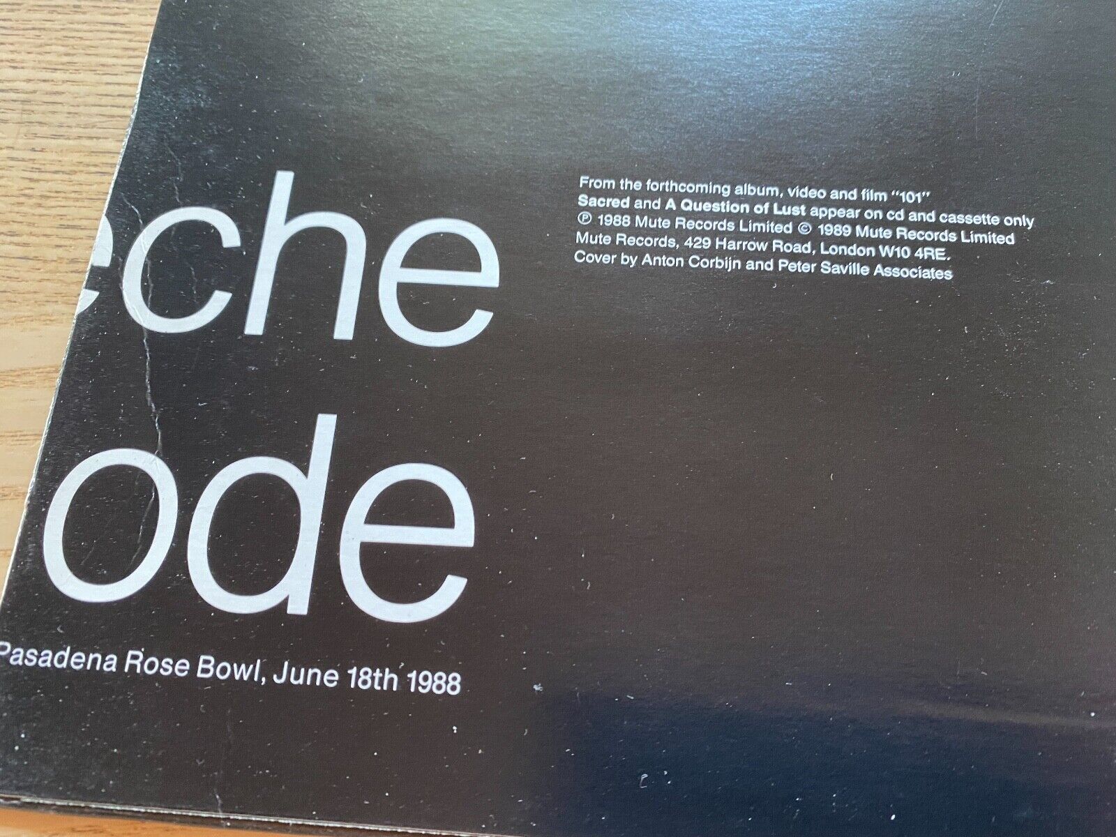 DEPECHE MODE "EVERYTHING COUNTS NOTHING SACRED A QUESTION OF TIME" LIVE 1988`