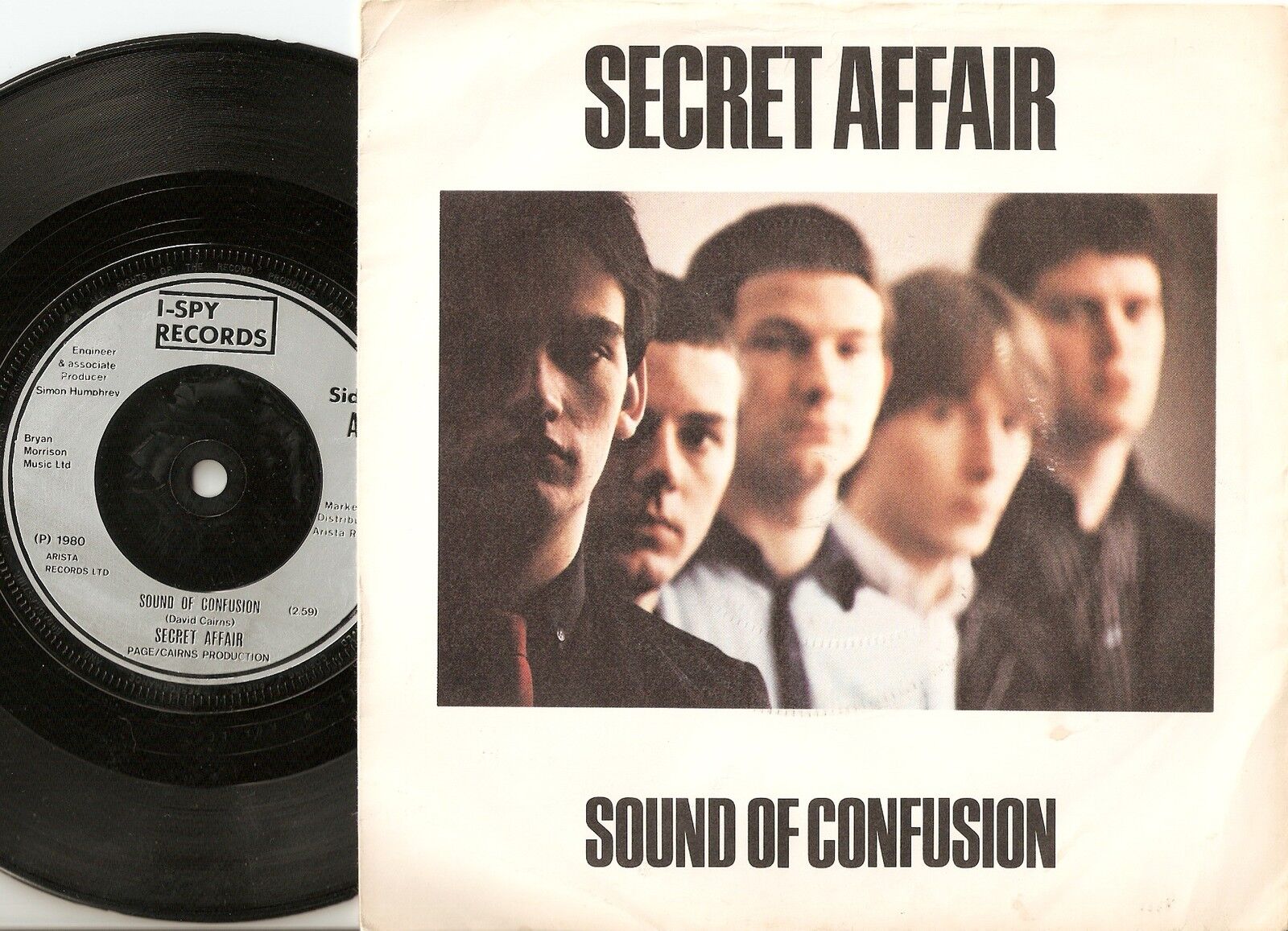 SECRET AFFAIR SOUND OF CONFUSION  TAKE IT OR LEAVE IT 45+PS 1980 MOD REVIVAL