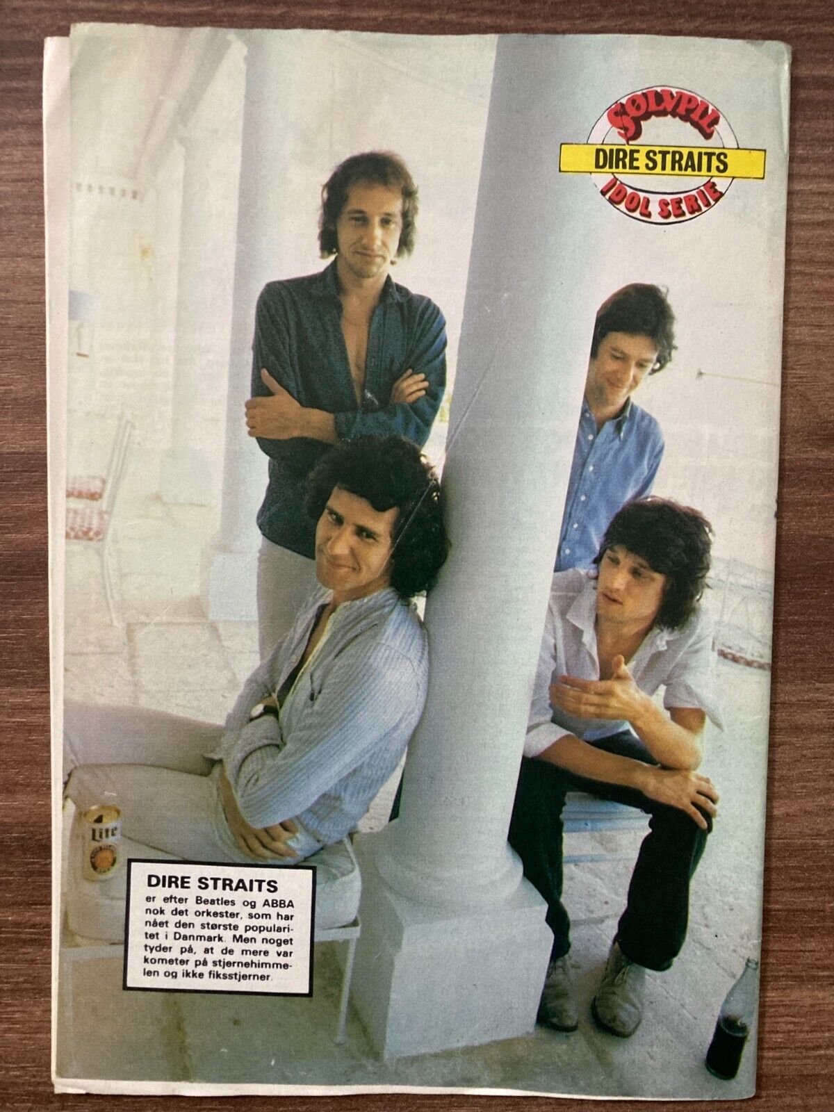 Dire Straits on the Back Cover Danish Magazine/Comic SØLVPIL 1980 17x25cm