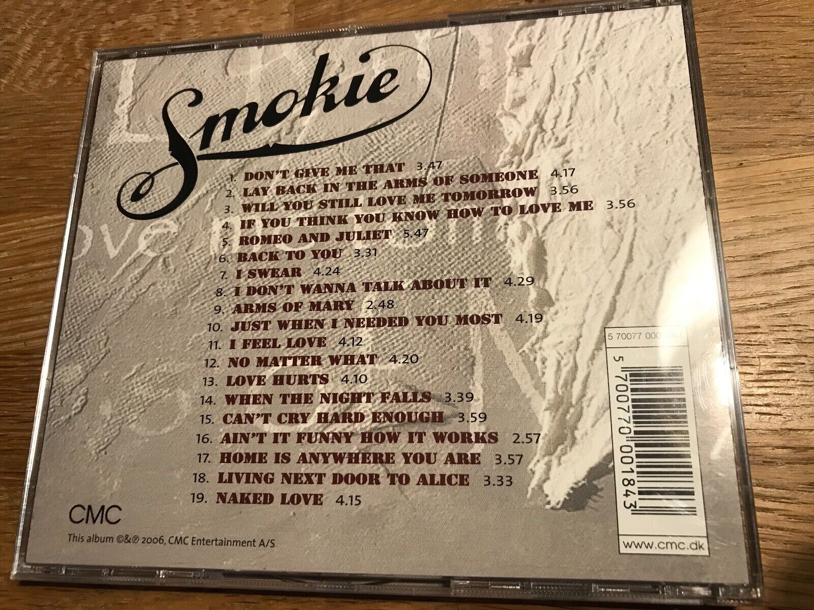 SMOKIE "FROM THE HEART" 2006 CD 19 TRACKS CMC RECORDS DENMARK NCB LIKE NEW RARE*