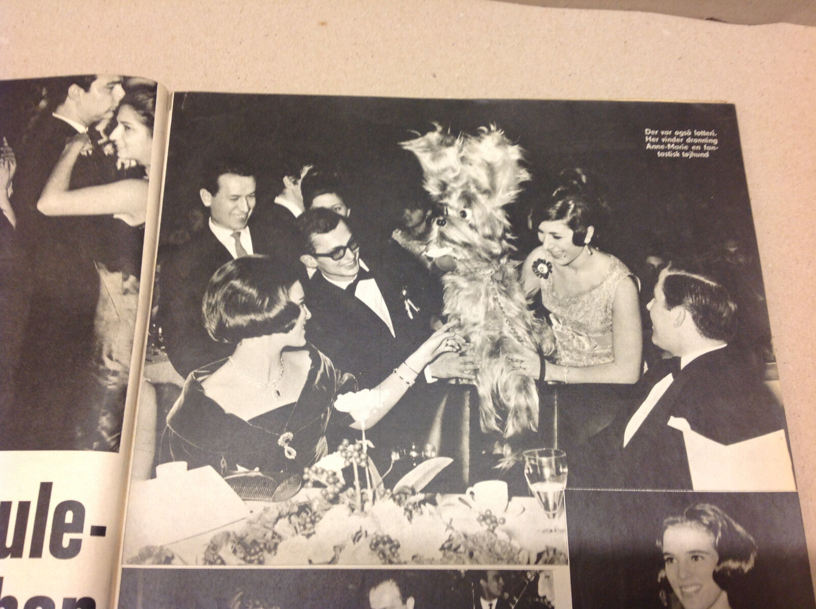 GREEK QUEEN ANNE-MARIE KING CONSTANTINE CHRISTMAS PARTY ON Danish Magazine 1965