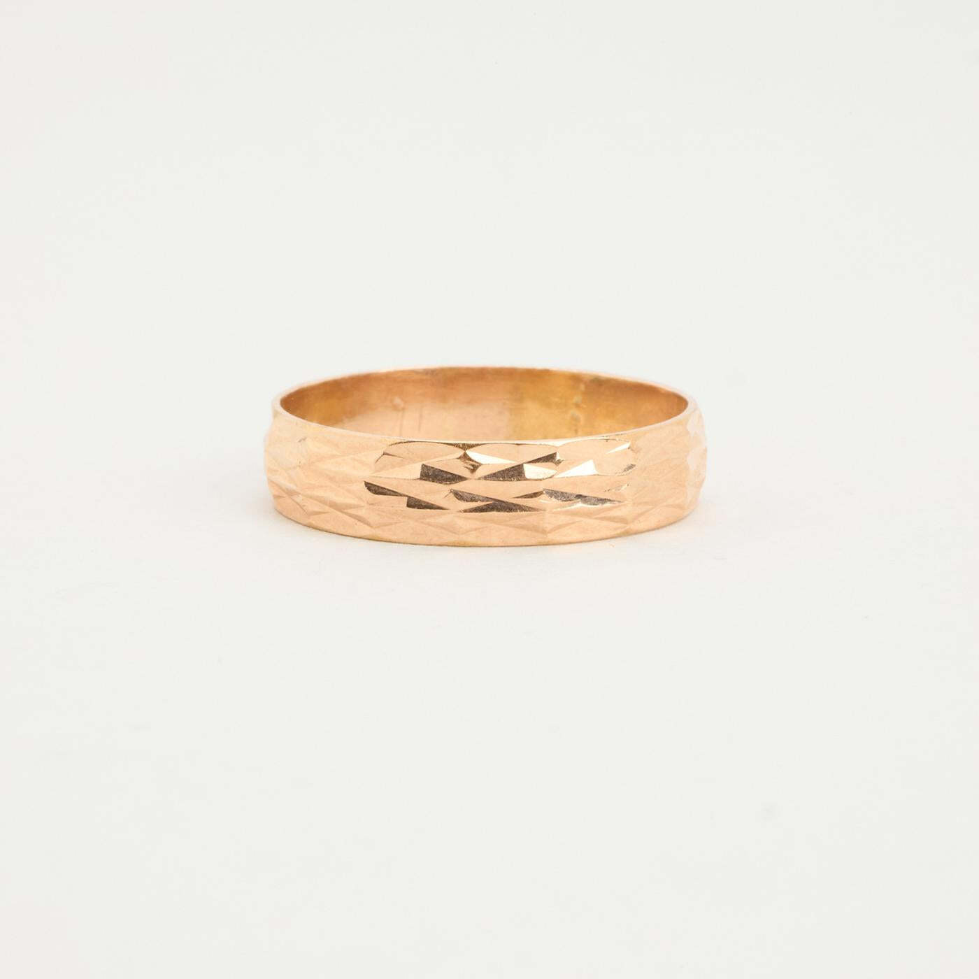 Ring in 14K Rose gold size 7¼ | Vintage Solid Gold | Quality Fine