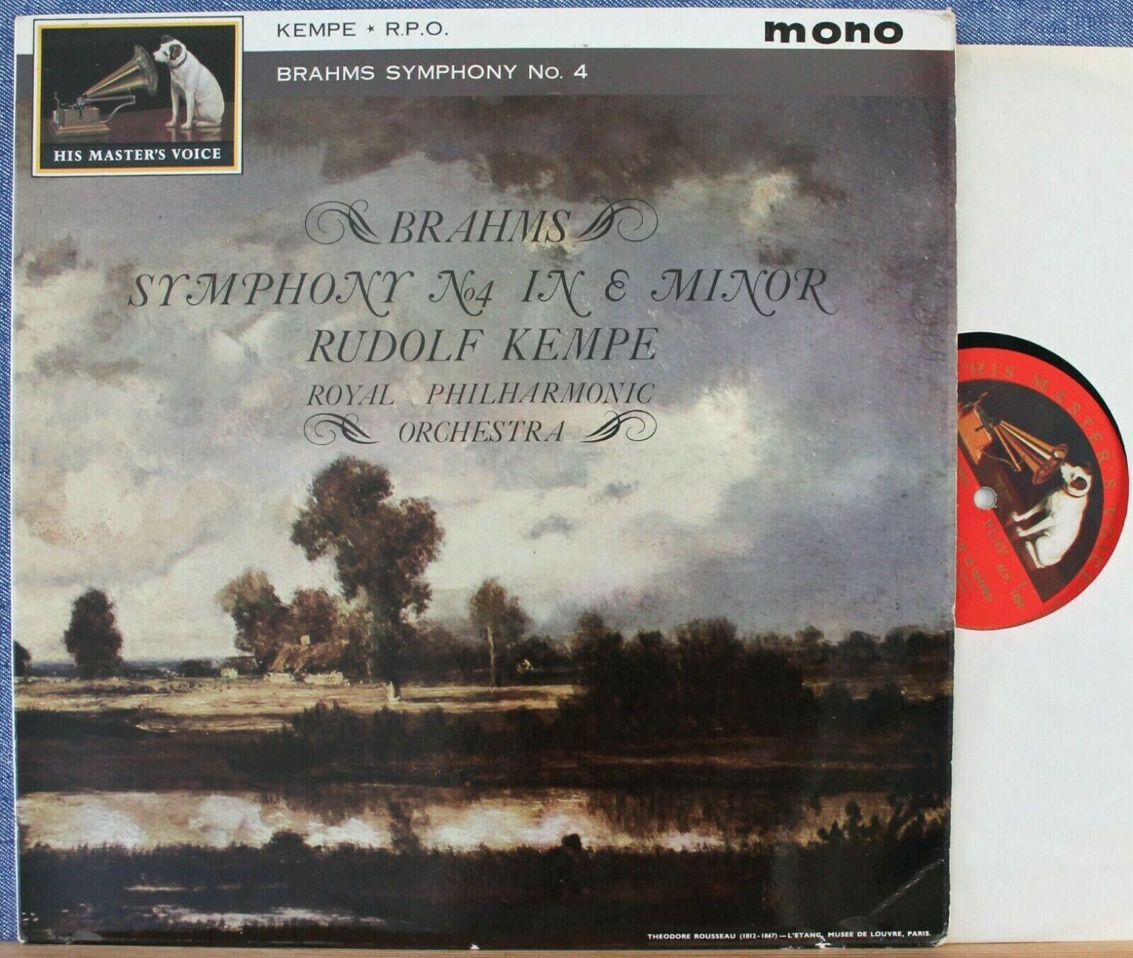 Kempe Brahms (Symphony 4) HMV ALP 1894 NM