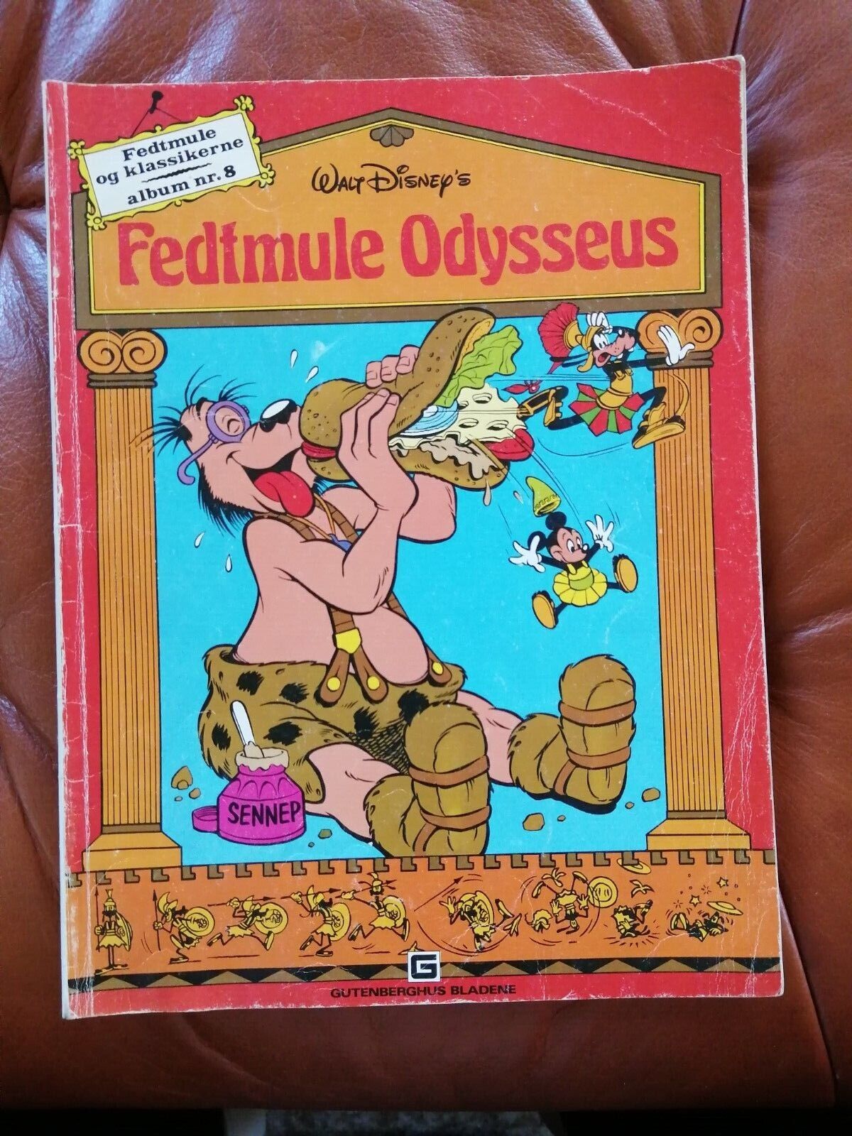 Danish comic book"Fedtmule Odysseus" Walt Disney1979