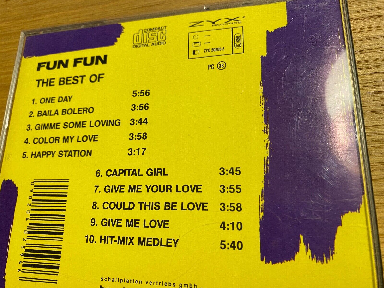 FUN FUN "THE BEST OF FUN FUN" CD ALBUM 10 TRACK ZYX RECORDS HIT MIX MEDLEY RARE*