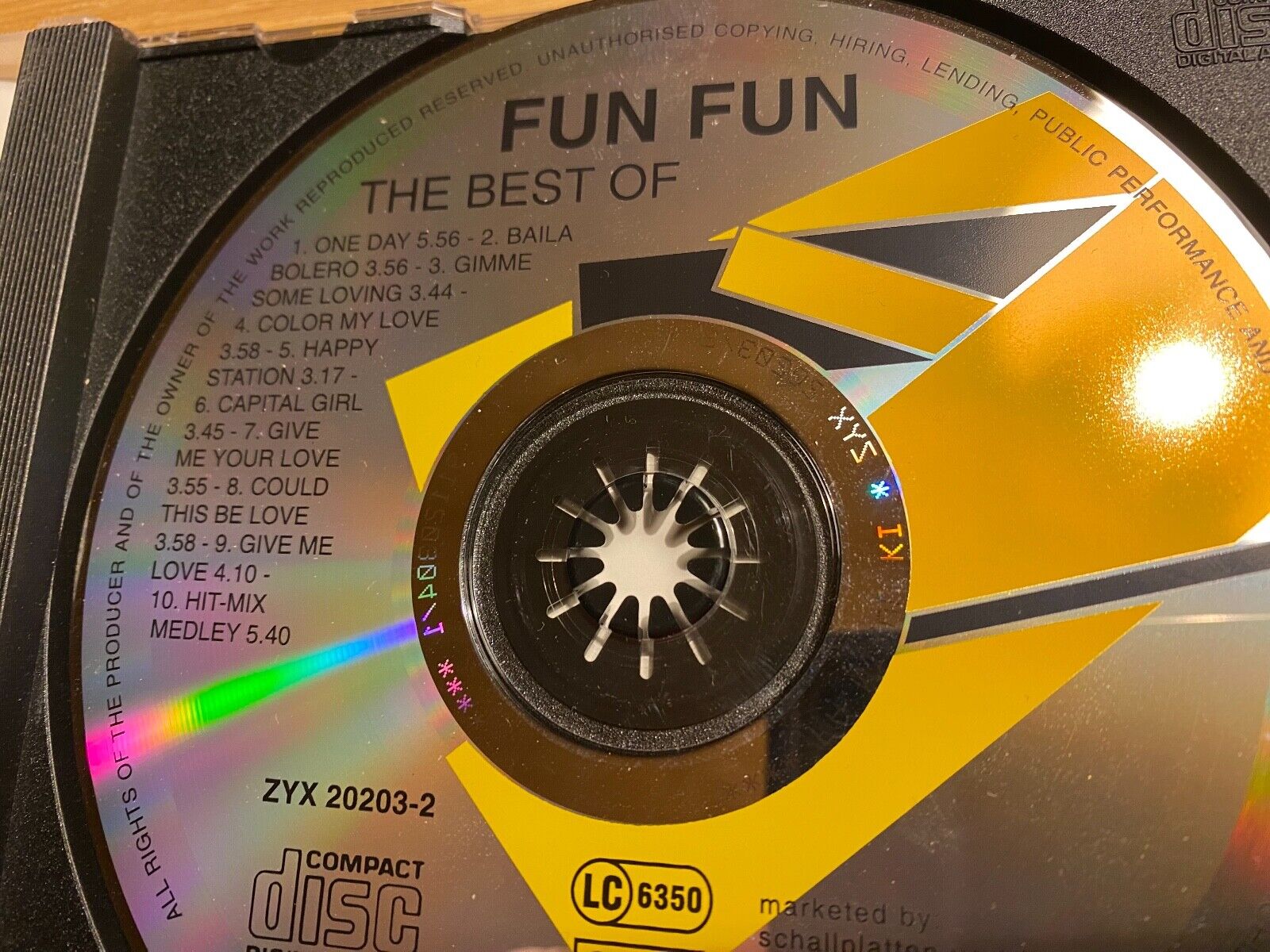 FUN FUN "THE BEST OF FUN FUN" CD ALBUM 10 TRACK ZYX RECORDS HIT MIX MEDLEY RARE*