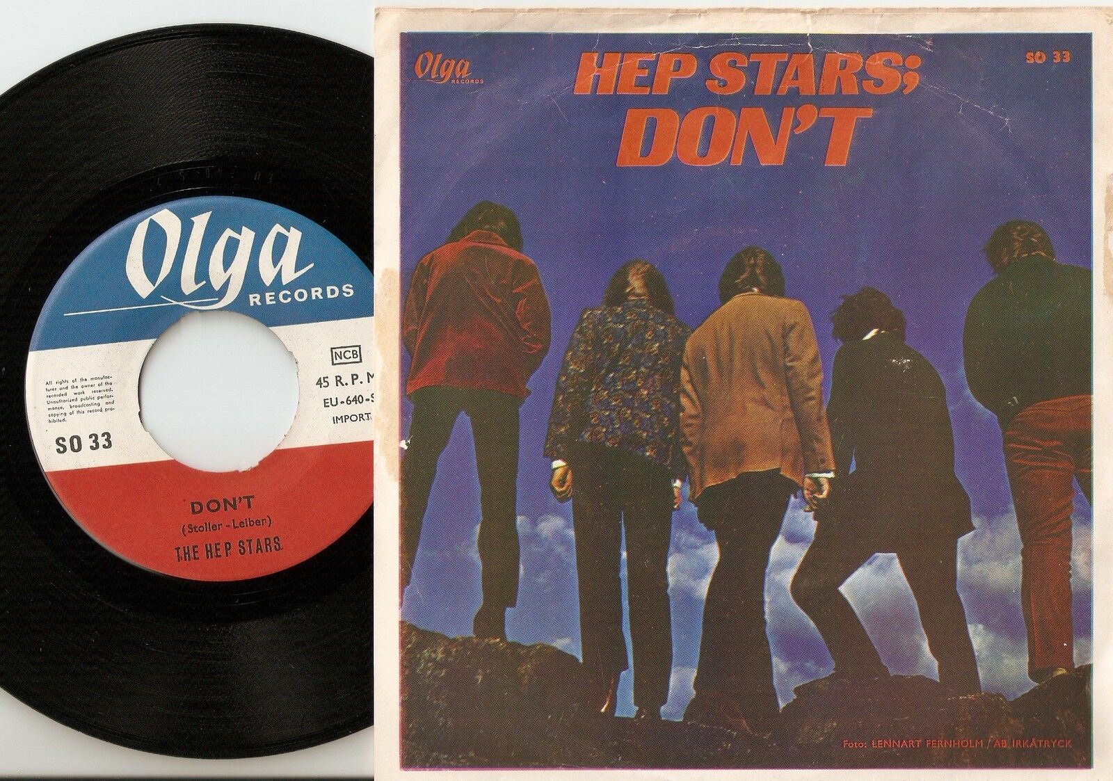 THE HEP STARS CONSOLATION  DON`T SWEDISH 45+PS 1966 ABBA MOD BEAT PSYCH