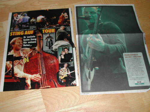 STING Police HUGE Collection RARE Danish and German Clippings Pictures R321