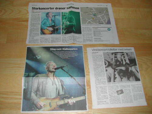 STING Police HUGE Collection RARE Danish and German Clippings Pictures R321