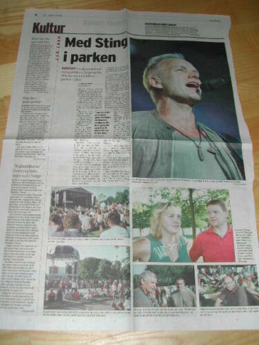 STING Police HUGE Collection RARE Danish and German Clippings Pictures R321