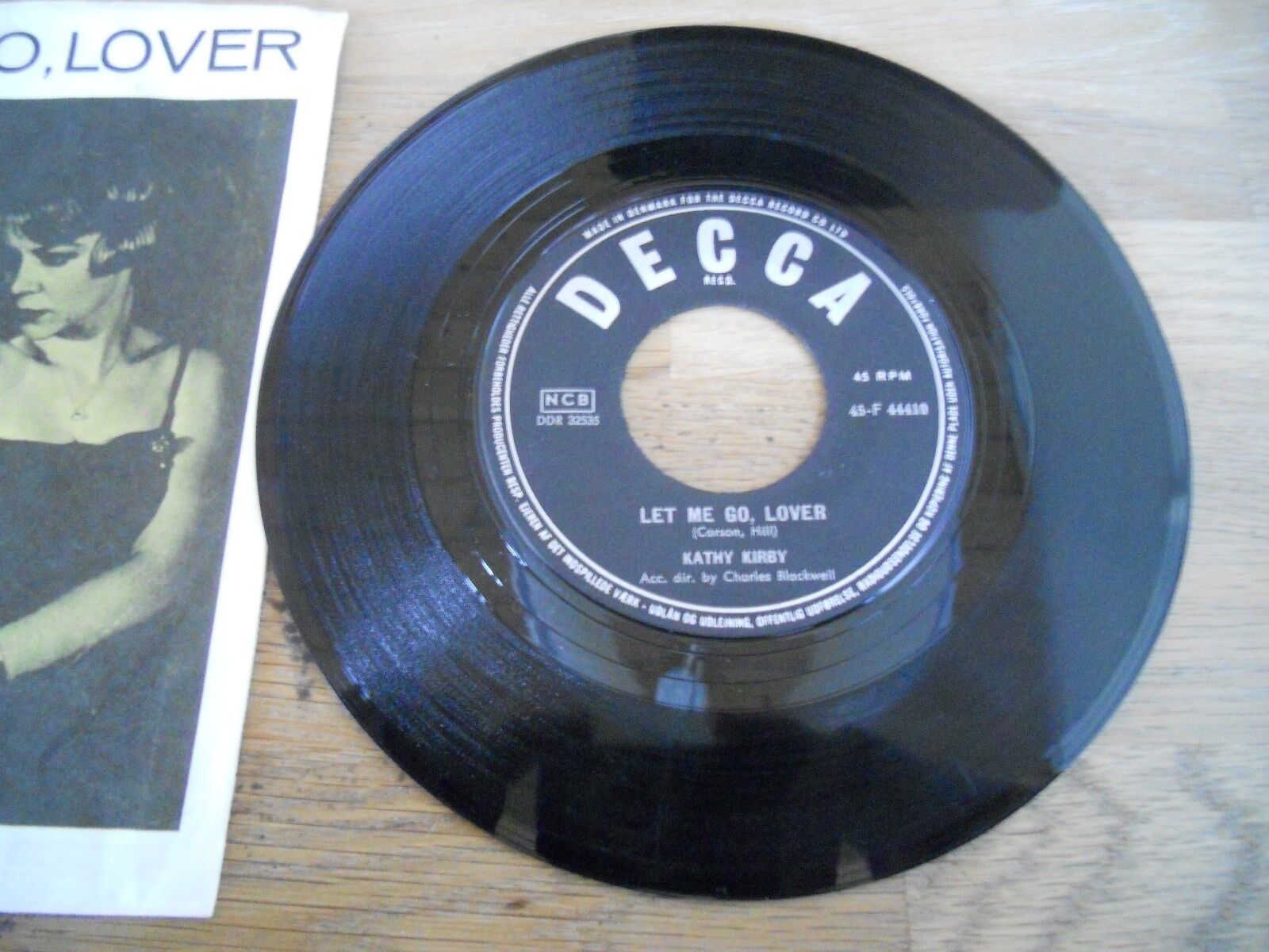 KATY KIRBY LET ME GOLOVER / HAPPY DAYS AND LONELY NIGHTS DECCA RECORDS DENMARK*