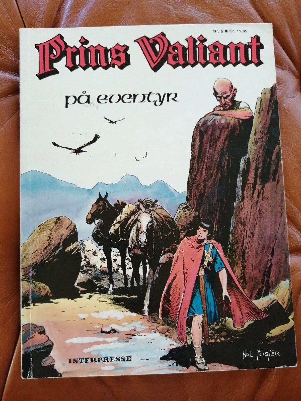 Danish comic book"Prins Valiant på eventyr" No 5Harold RFoster1975