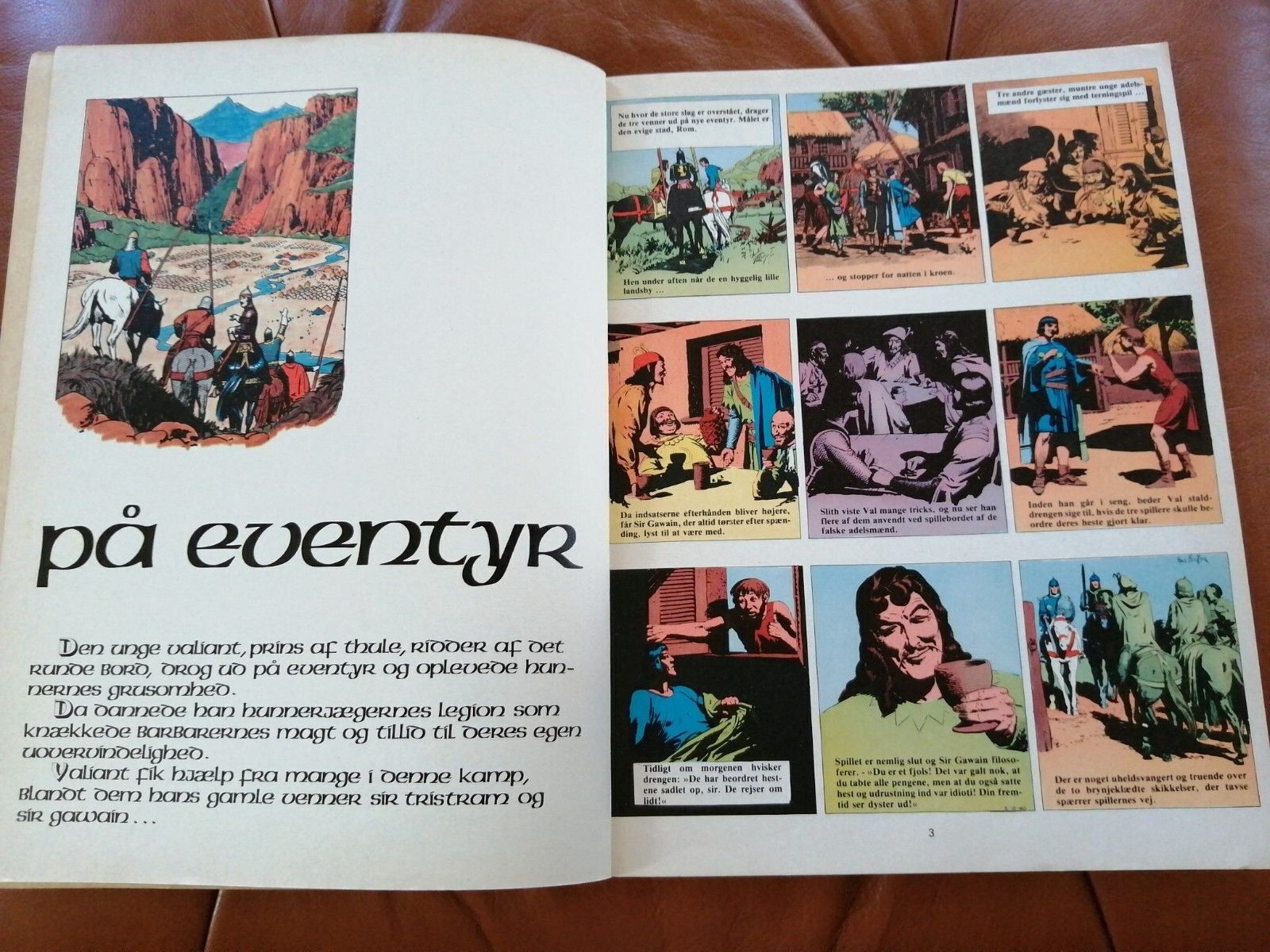 Danish comic book"Prins Valiant på eventyr" No 5Harold RFoster1975