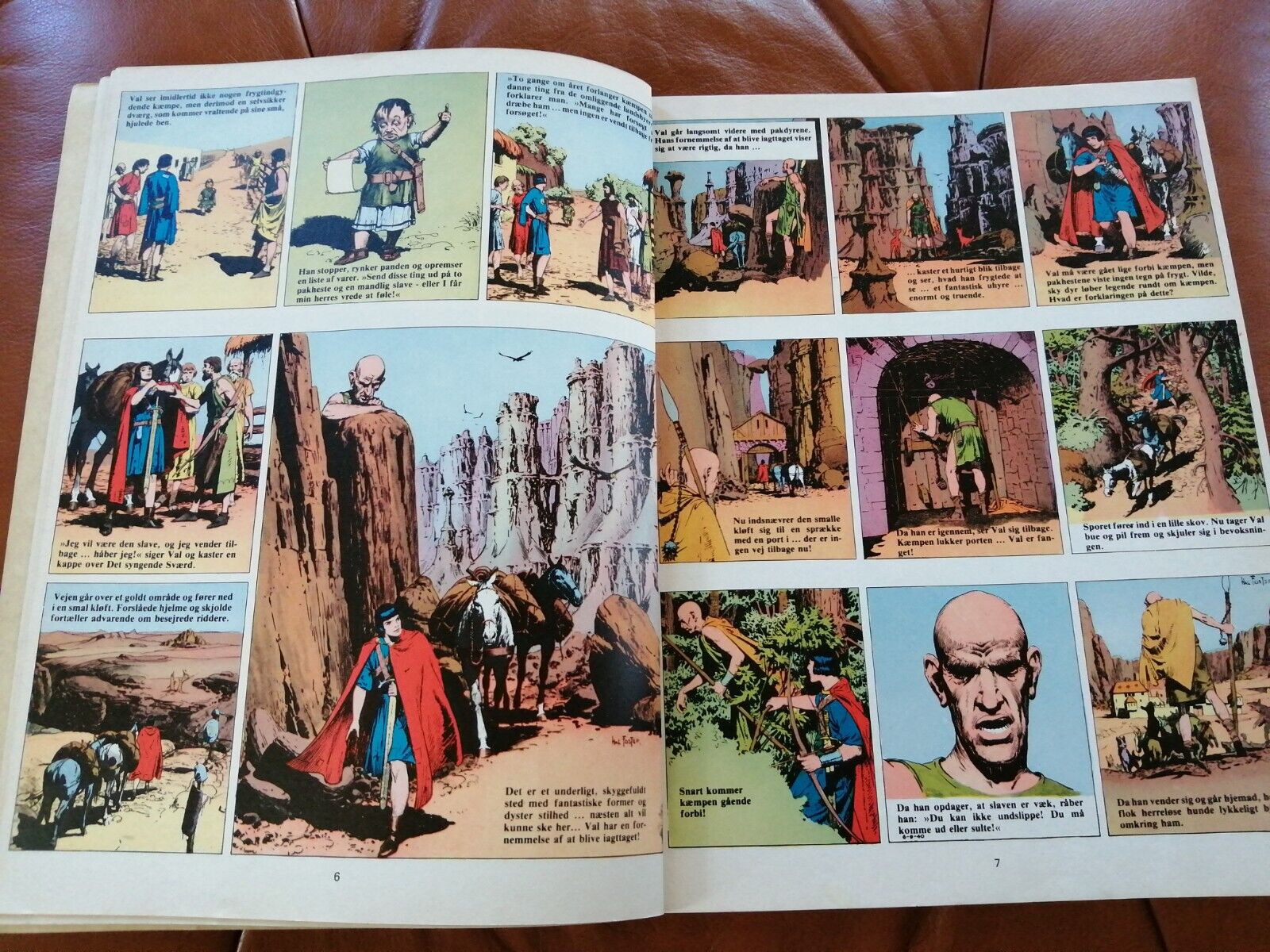 Danish comic book"Prins Valiant på eventyr" No 5Harold RFoster1975