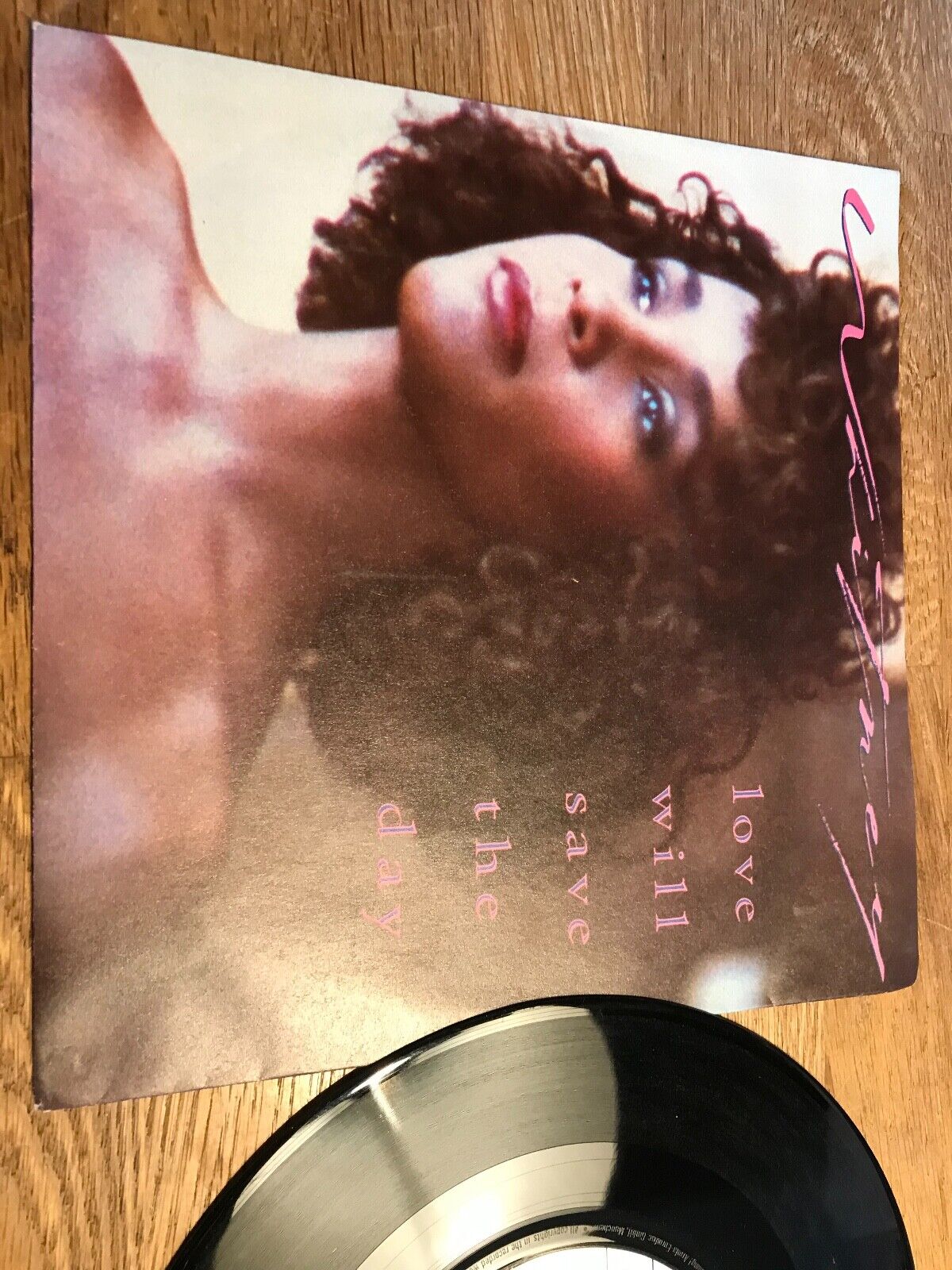 WHITNEY HOUSTON "LOVE WILL SAVE THE DAY/HOLD ME" ARISTA RECORDS 1987 GERMAN PRES