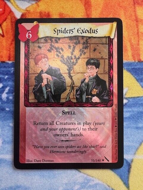 Harry Potter Spiders Exodus TCG Chamber Of Secrets COS Foil Holo #51