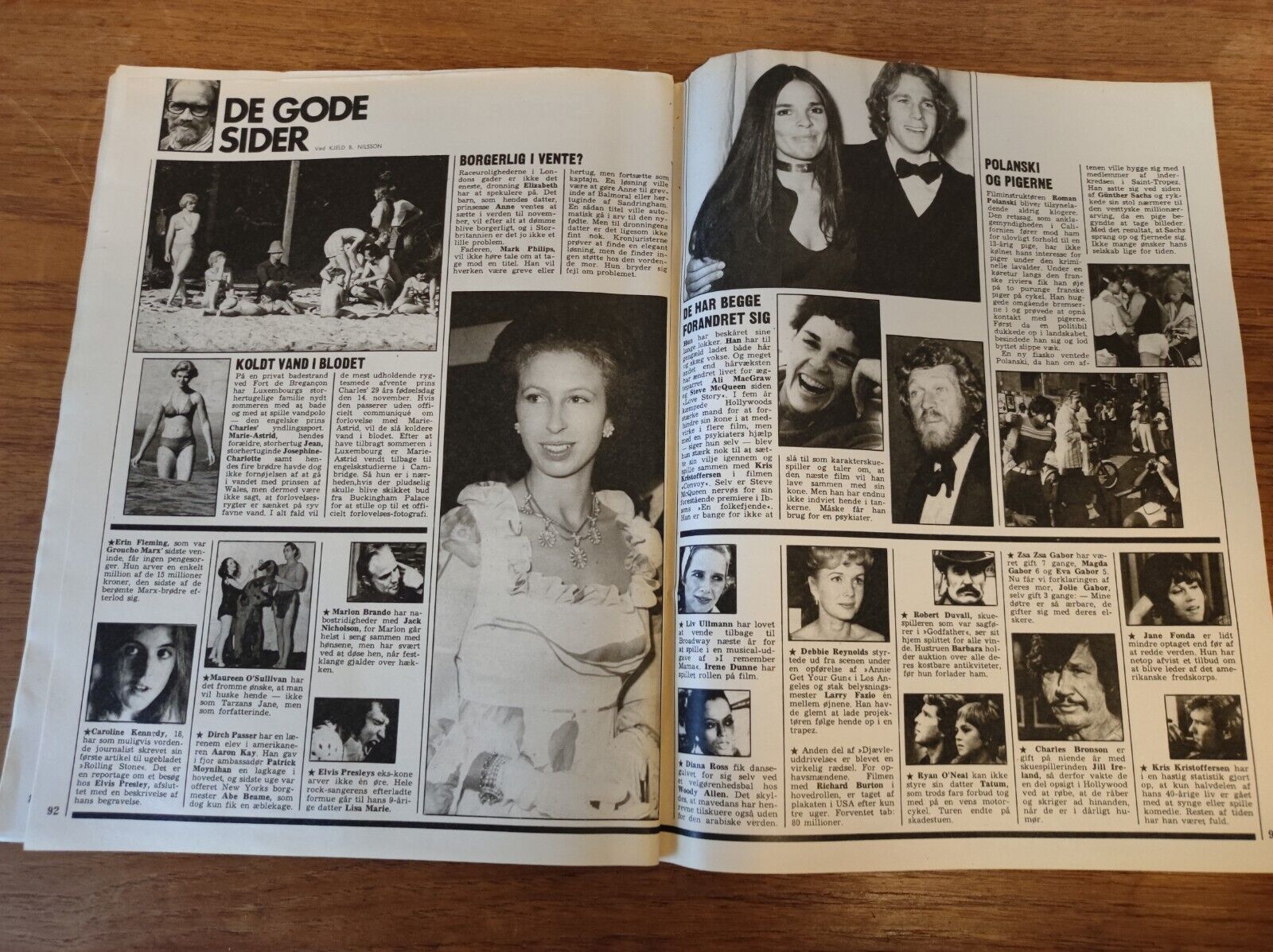 ABBA Anniqa VICTORIA Dirch Passer CHRIS BEENY Ali MacGraw 1977 Magazine BB40