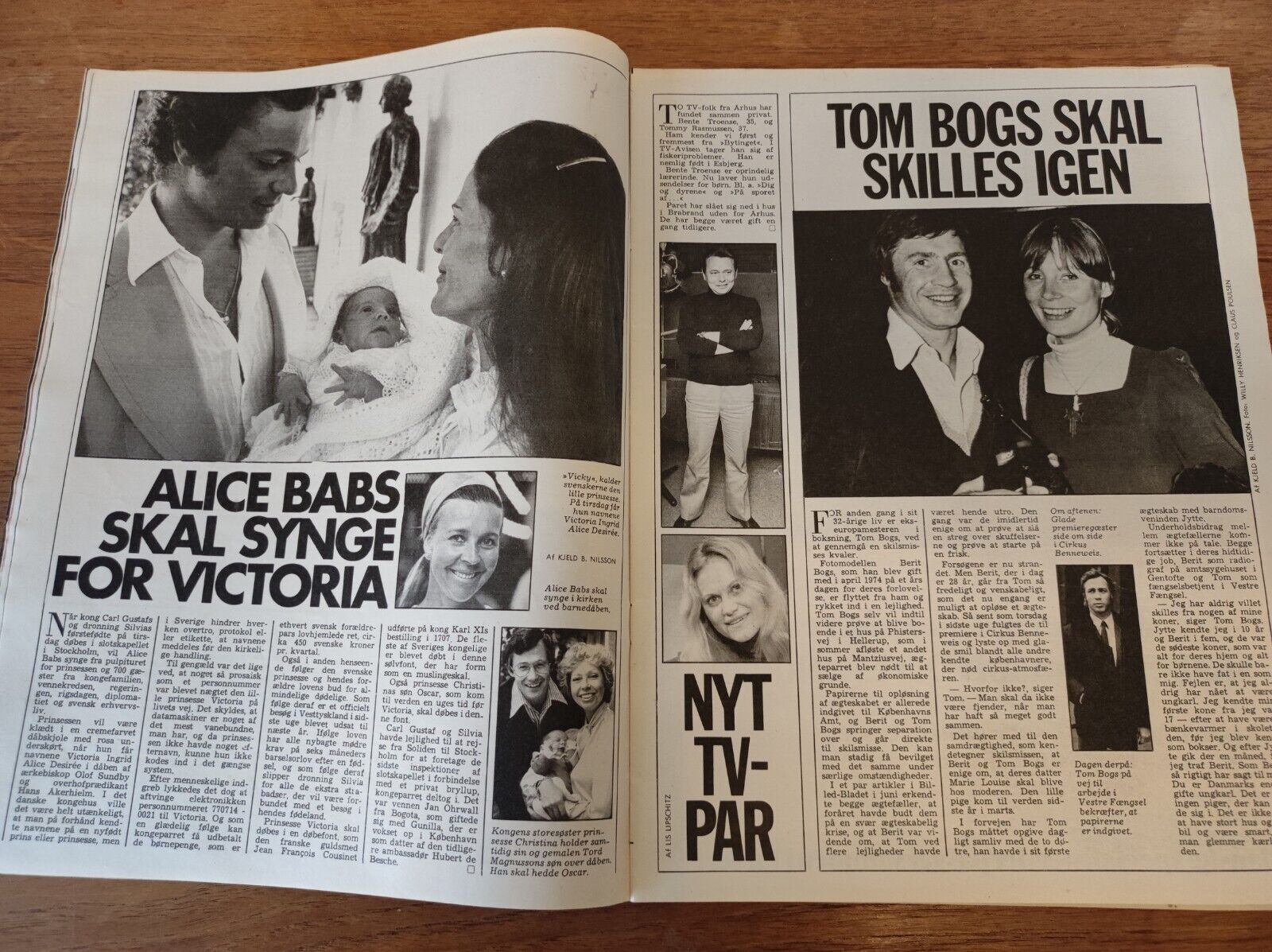 ABBA Anniqa VICTORIA Dirch Passer CHRIS BEENY Ali MacGraw 1977 Magazine BB40