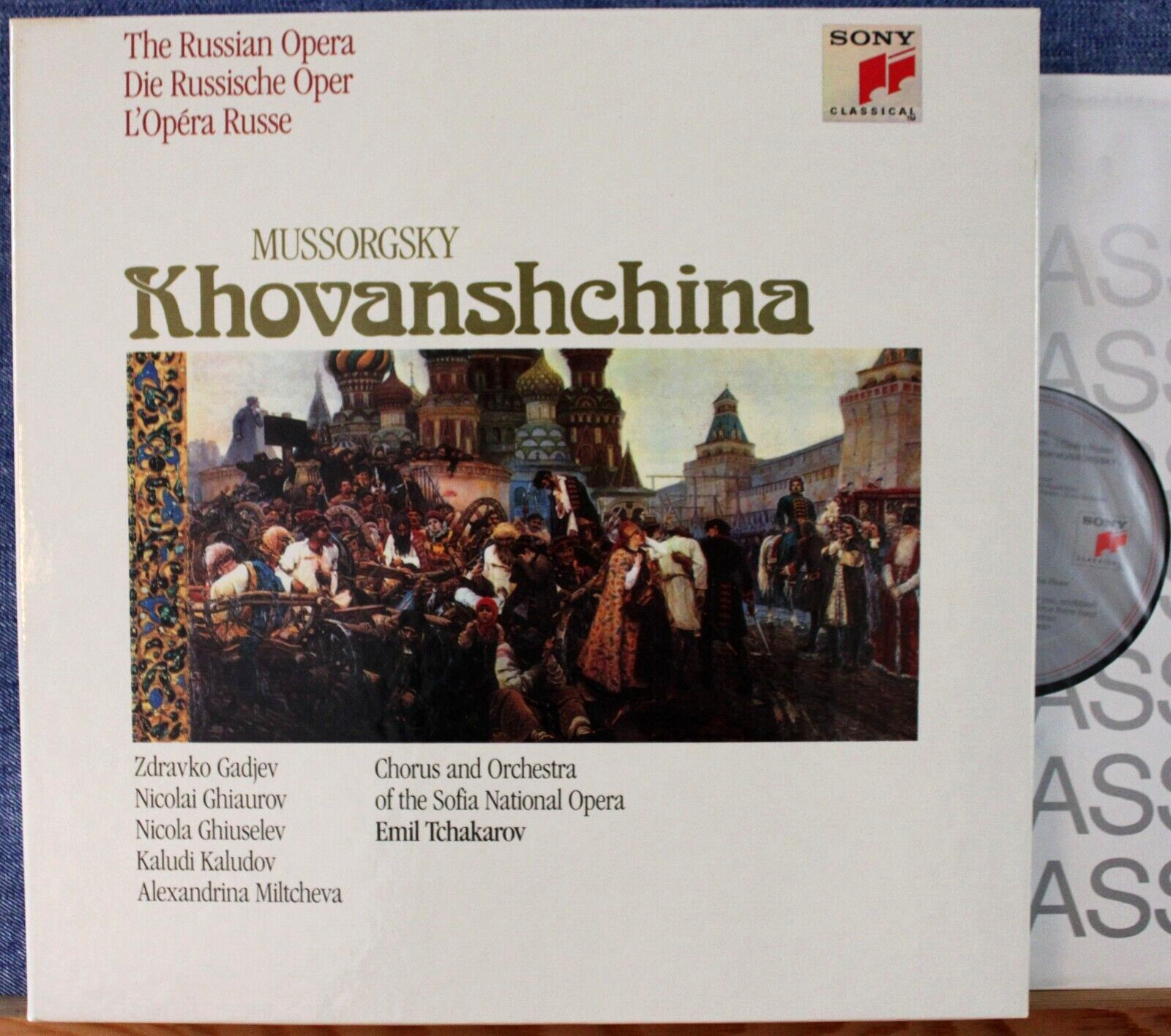 Tchakarov Mussorgsky (Khovanshchina) Sony S3 45 831 (3) Box dig NM