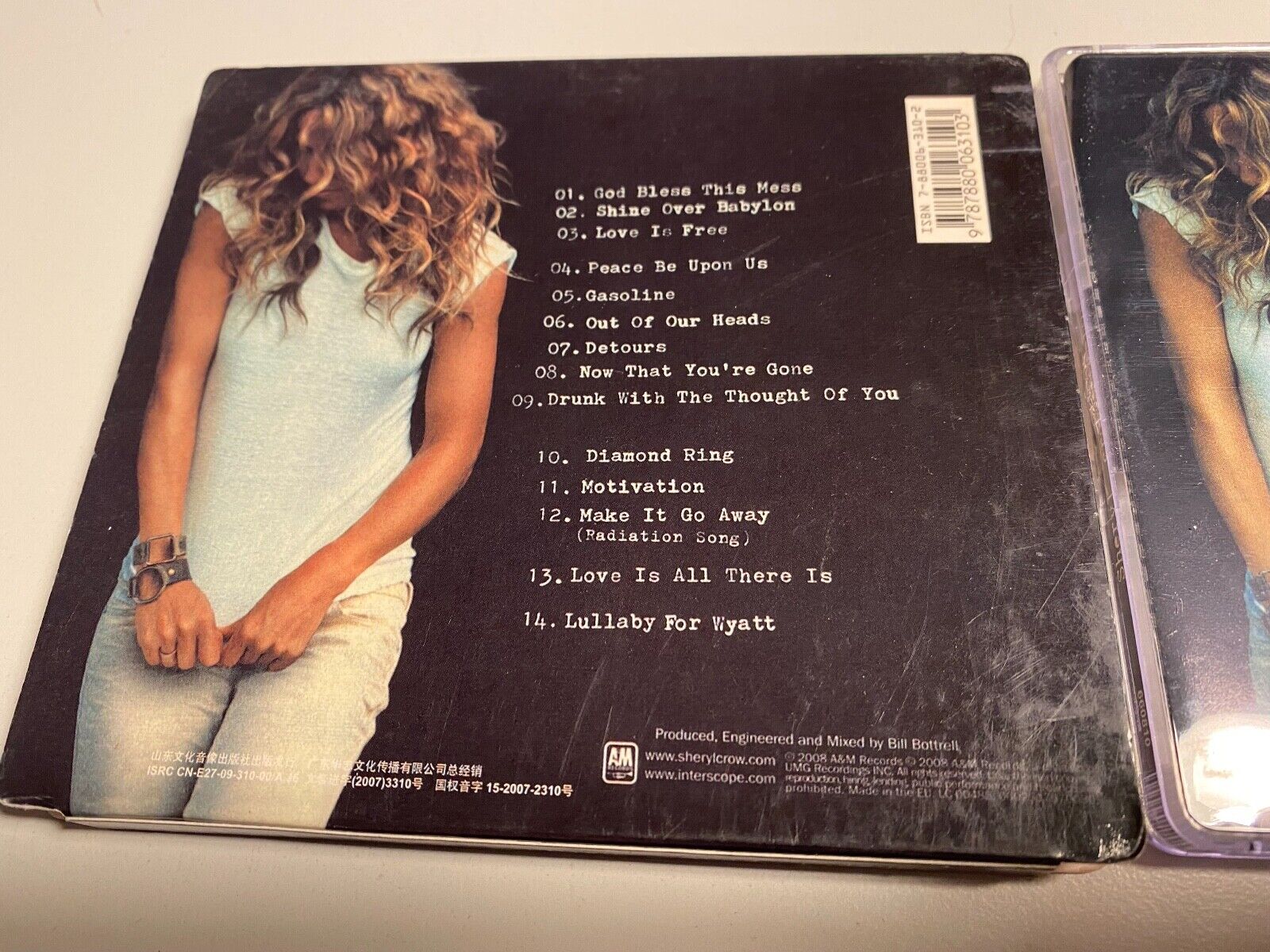 SHERYL CROW "DETOURS" CD ALBUM 14 TRACKS  2008 EU ASIAN PRESS A  M RECORDS