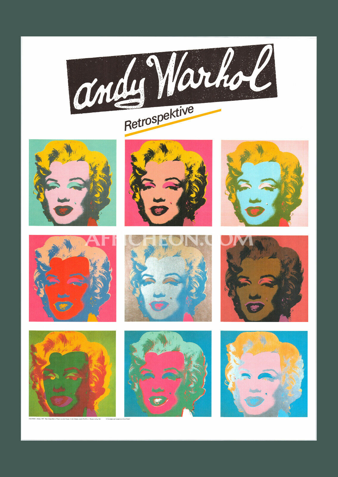 Andy Warhol 'Marilyn (Retrospective)' 1989 Original Exhibition Poster Print