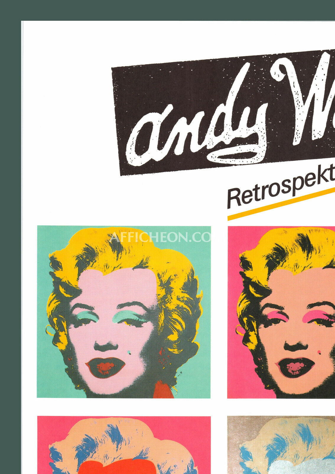 Andy Warhol 'Marilyn (Retrospective)' 1989 Original Exhibition Poster Print