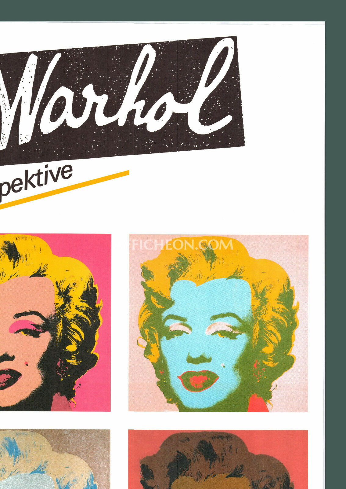 Andy Warhol 'Marilyn (Retrospective)' 1989 Original Exhibition Poster Print