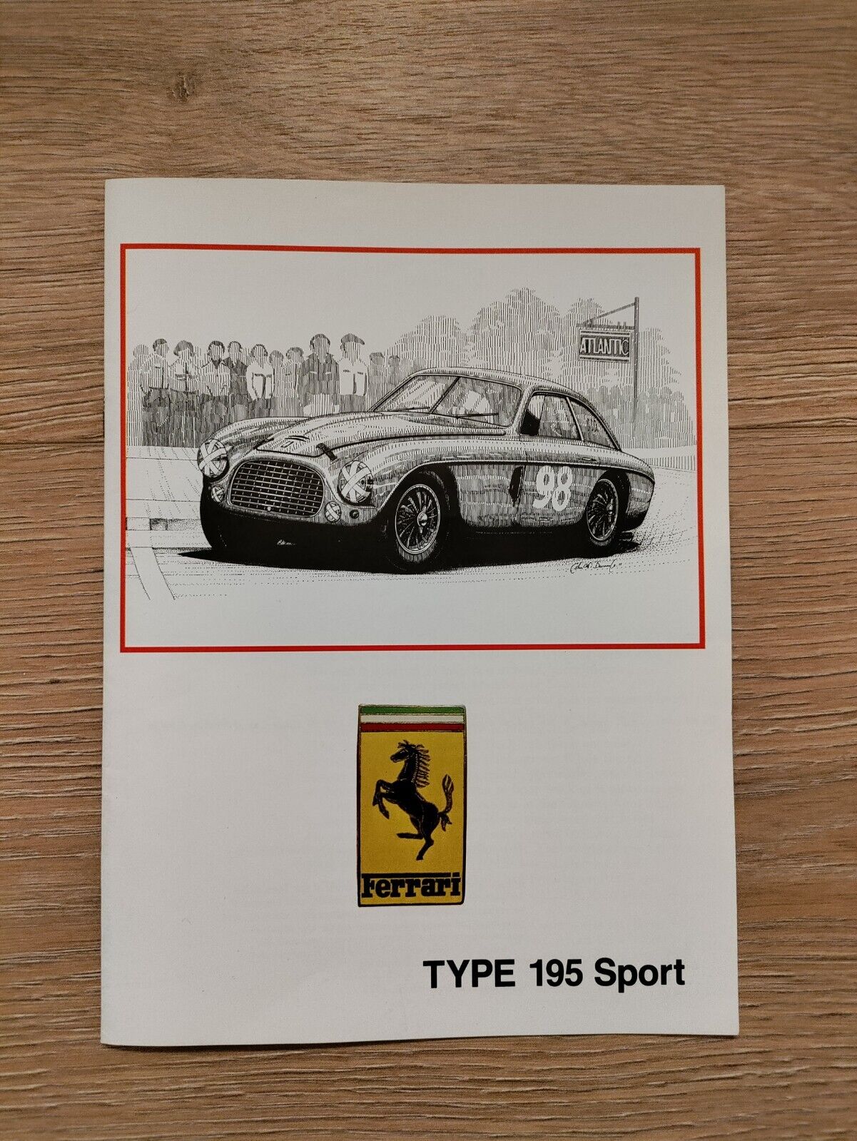 Ferrari Type 195 Sport brochure booklet book