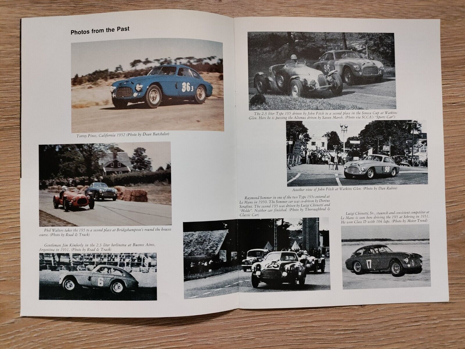 Ferrari Type 195 Sport brochure booklet book