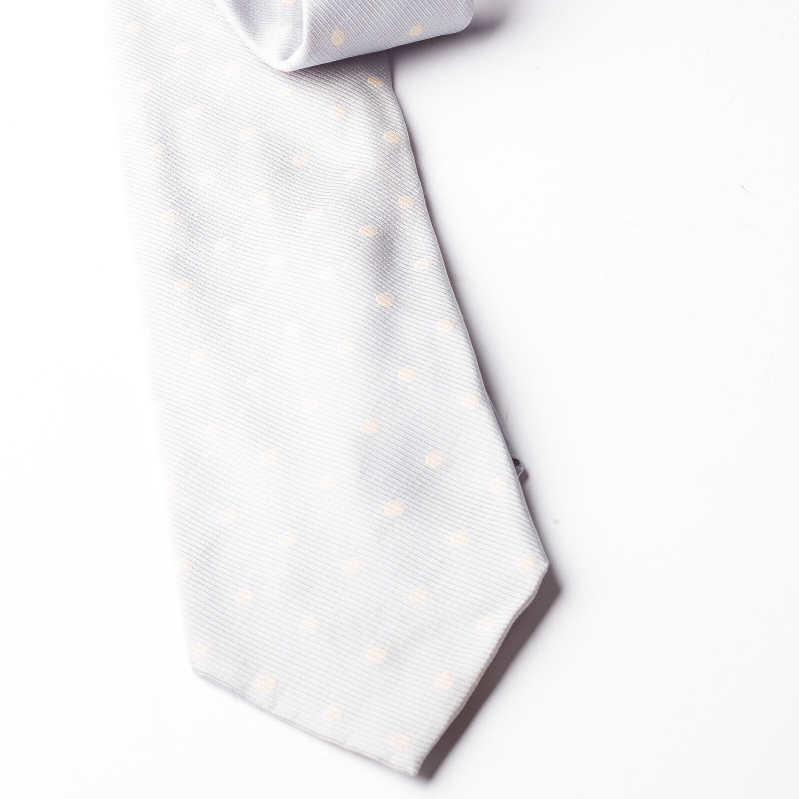 ARMANI COLLEZIONI Light Blue Polka Dot Silk Tie Italy Made