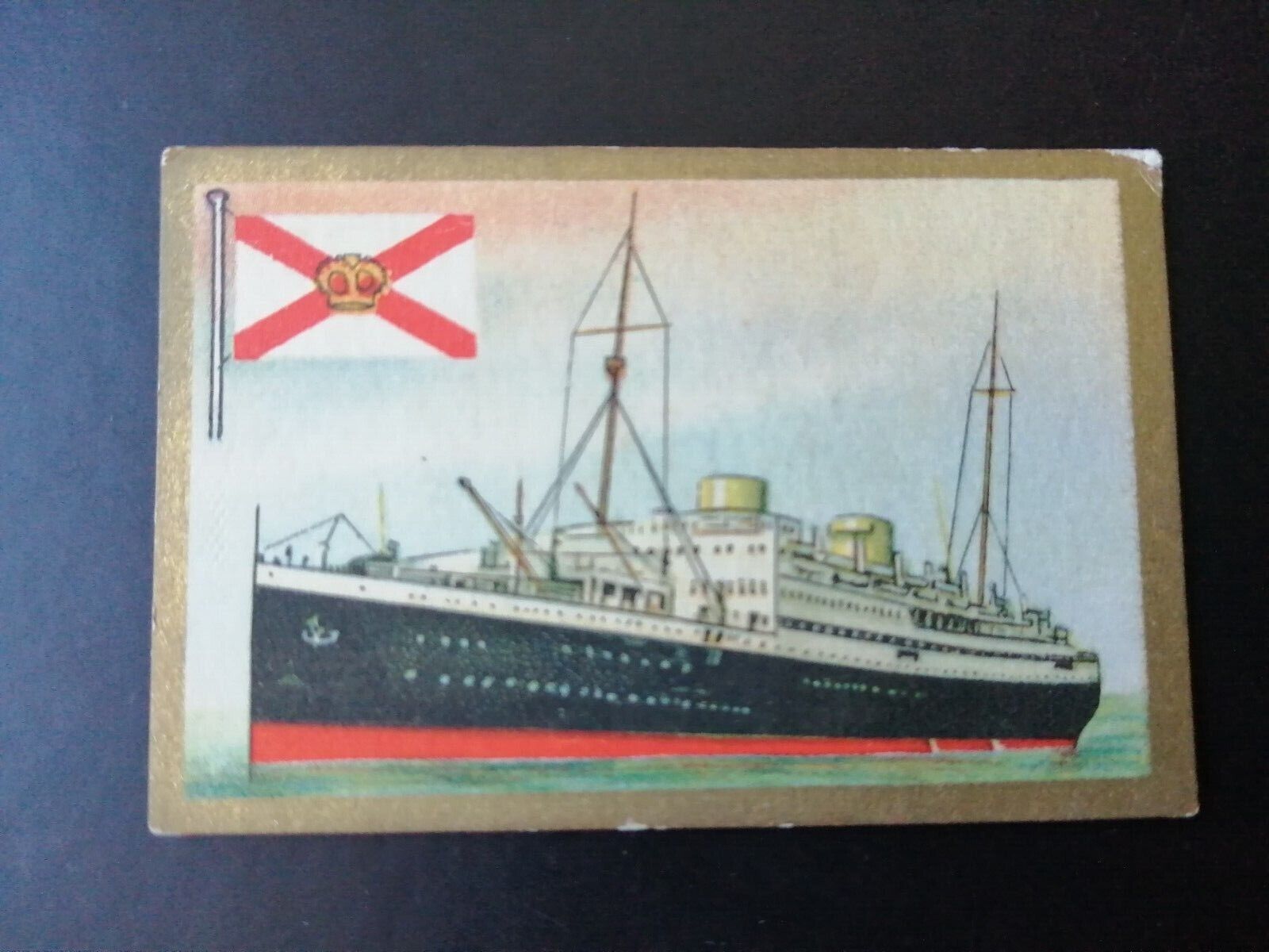 German SABA tobacco ship trading card 1931-33No 38"Asturias" London