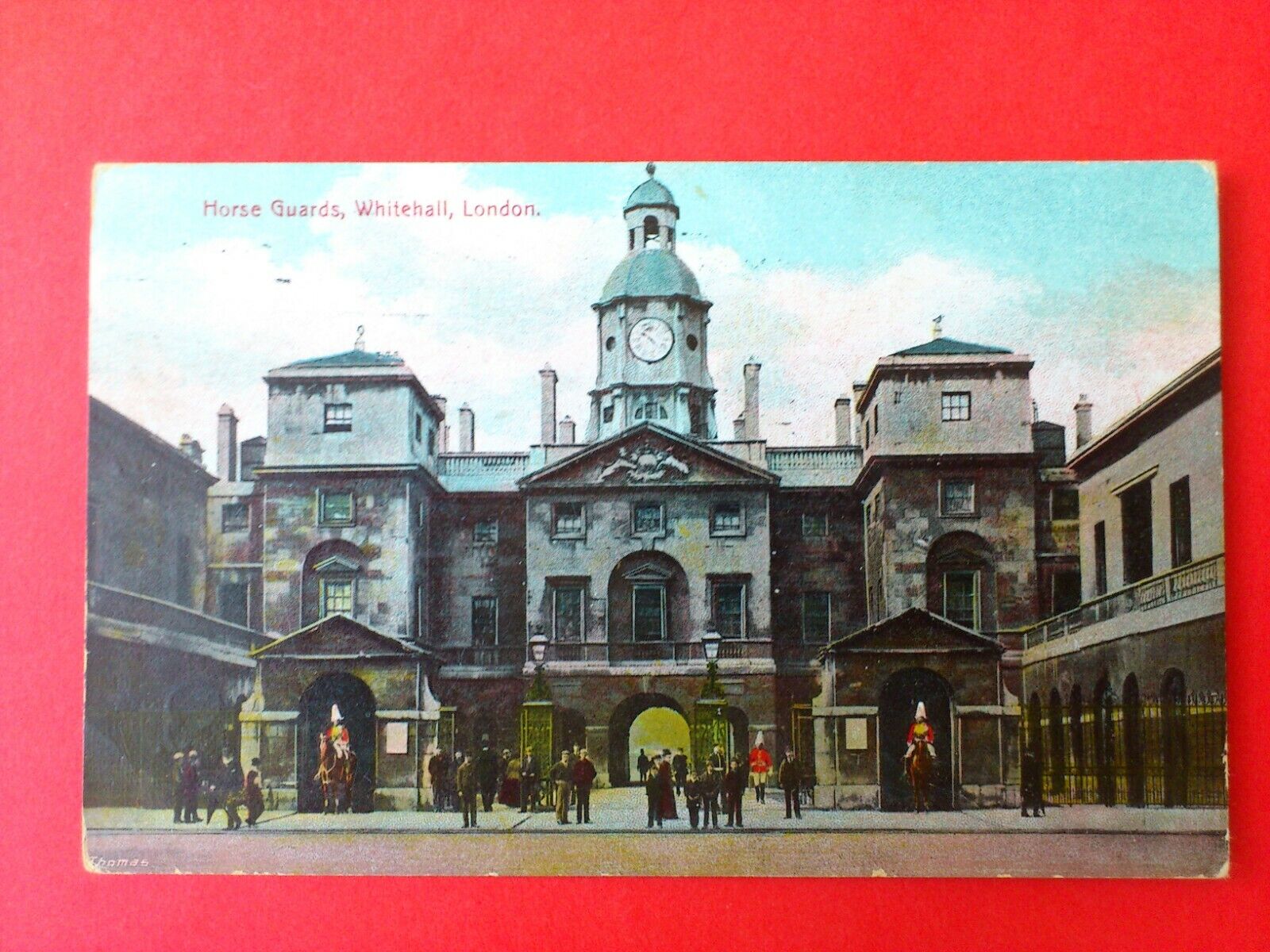 Antique PostcardUKLondonHorse GuardsWhitehall Ca 1910Posted