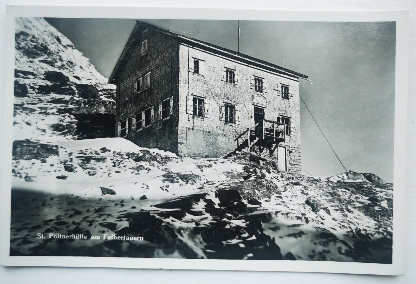 Old postcard: St Pöltnerhütte am Felbertauern Mailed to Denmark in 1936  P1233