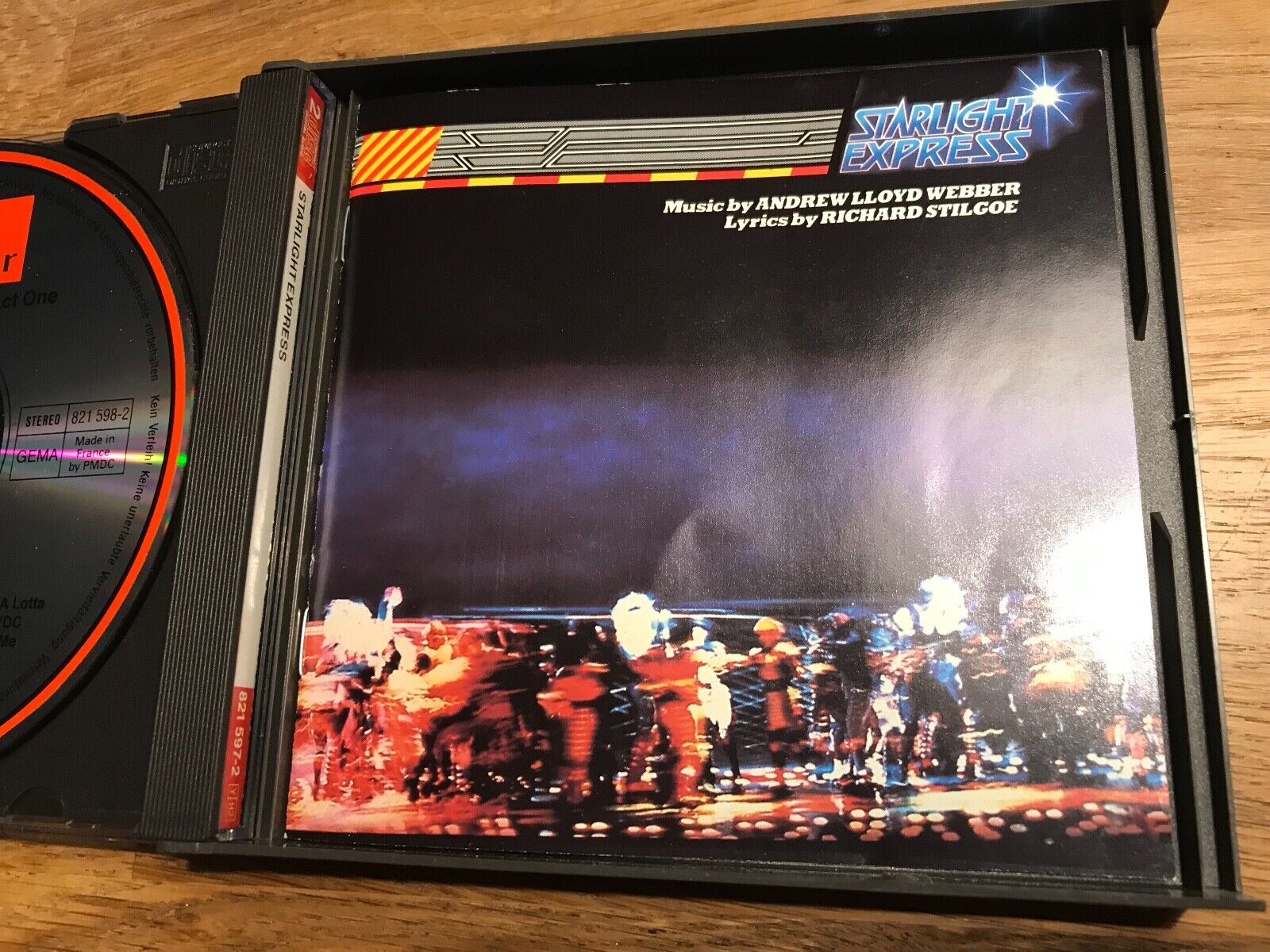 STARLIGHT EXPRESS THE ORIGINAL CAST 2 X CD ALBUM POLYDOR RECORD + 1999 UK TICKET