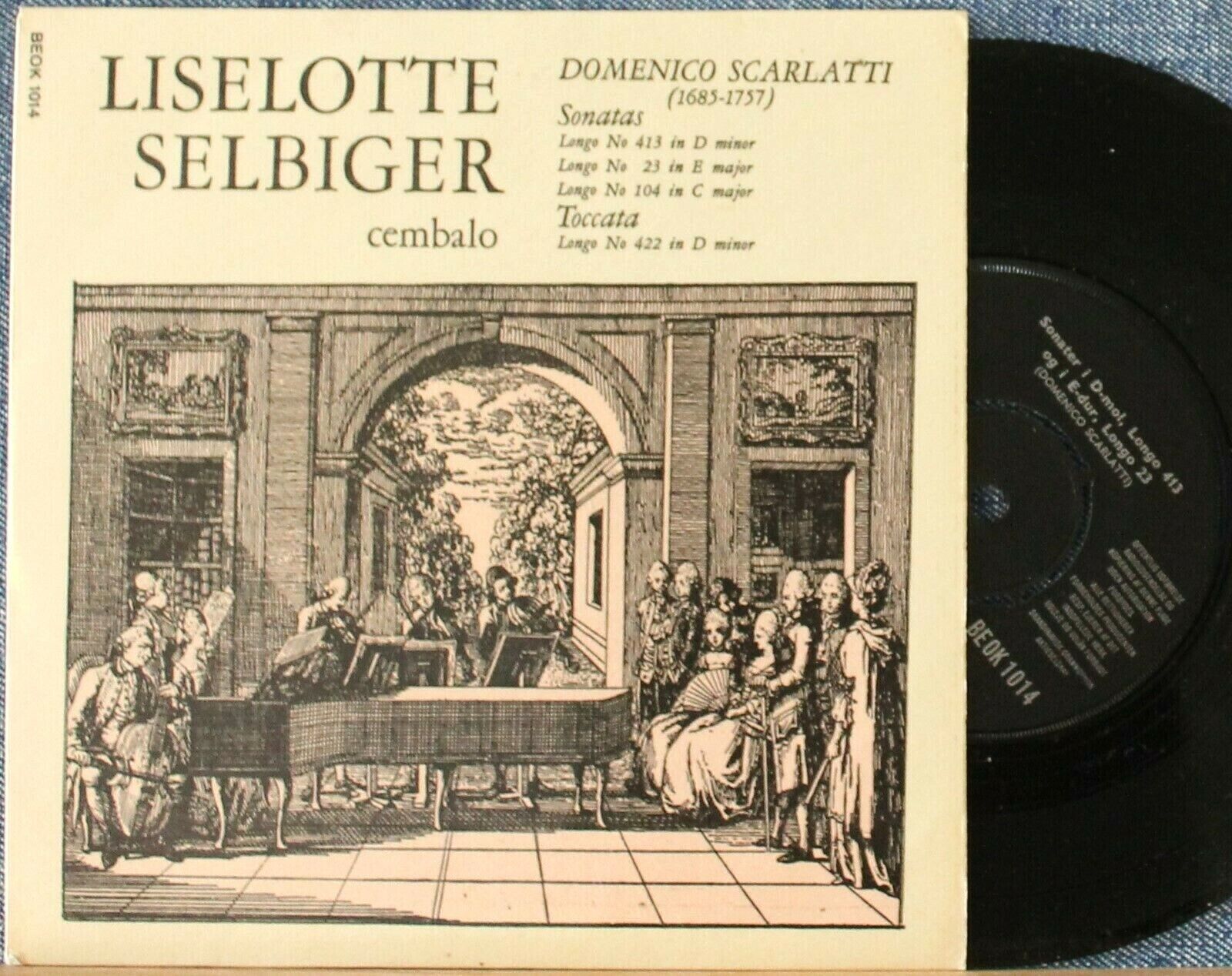 Selbiger Scarlatti (Sonatas) Odeon BEOK 1014 (7") NM