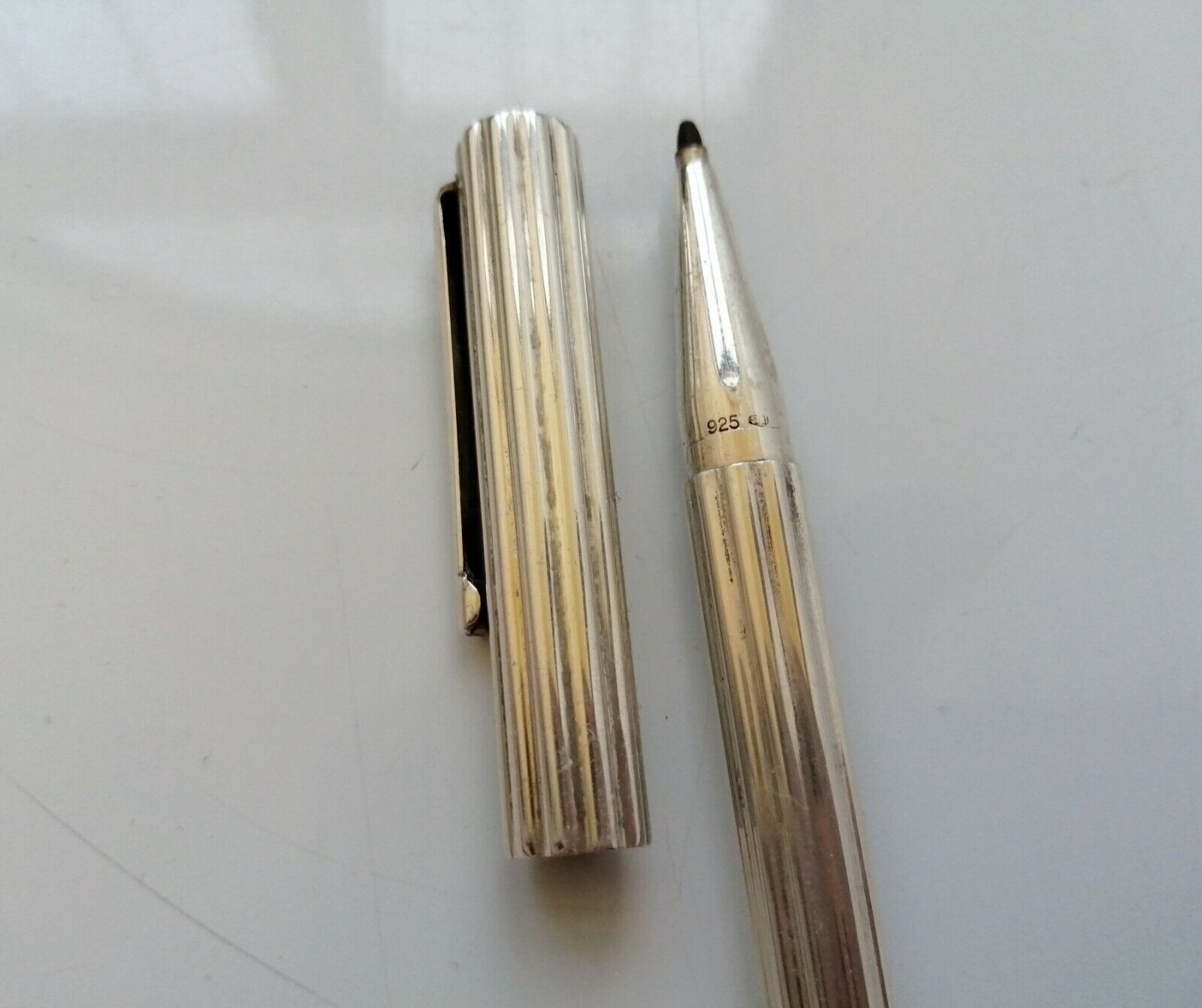 Vintage CARTIER Sterling Silver Fiber Tib PenWaterman ConcordiaItalyRare