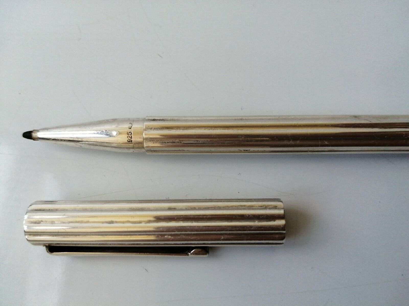 Vintage CARTIER Sterling Silver Fiber Tib PenWaterman ConcordiaItalyRare