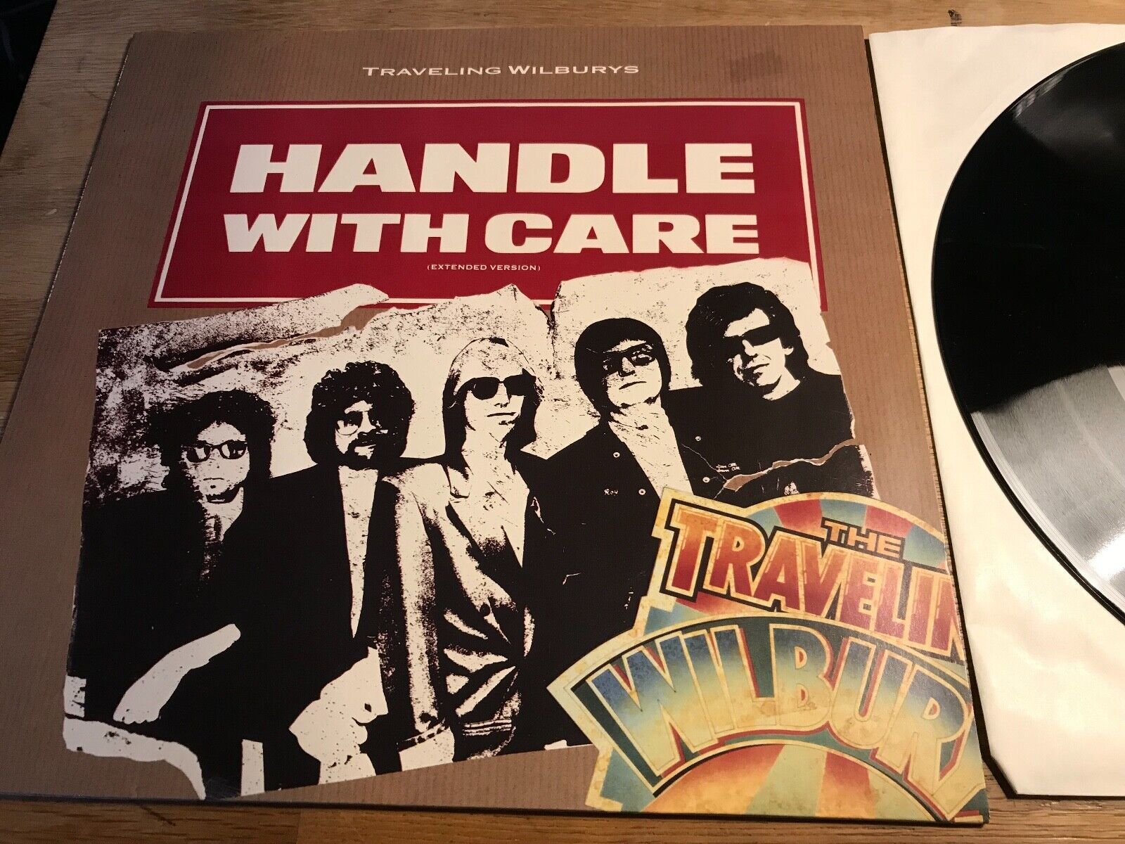 TRAVELLING WILBURYS "HANDLE WITH CARE" WARNER BROS RECORDS 12 INCH 1988 GERMANY