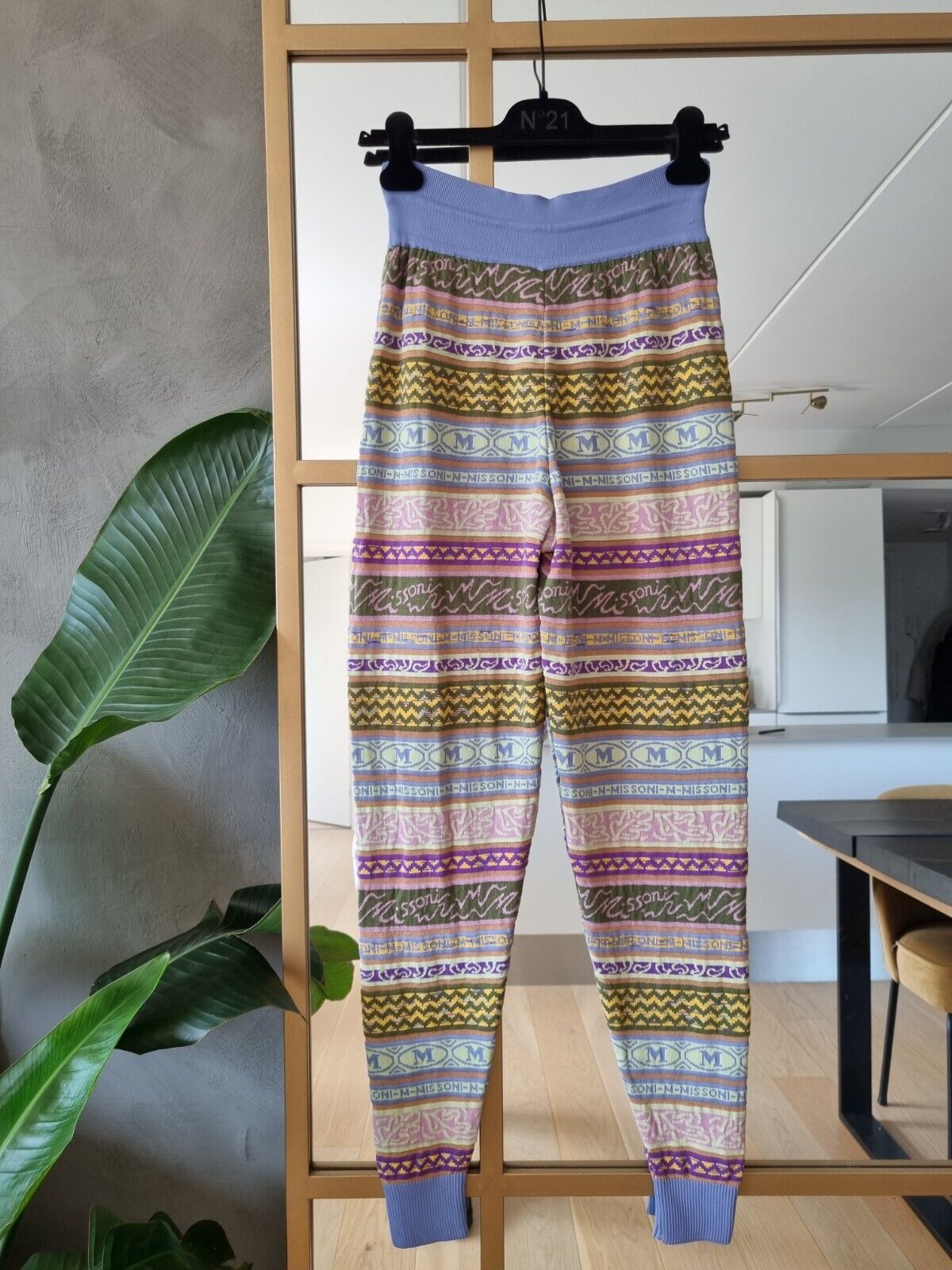 **M Missoni** Multicolor Cotton Wool Knit Trousers IT40 DE36