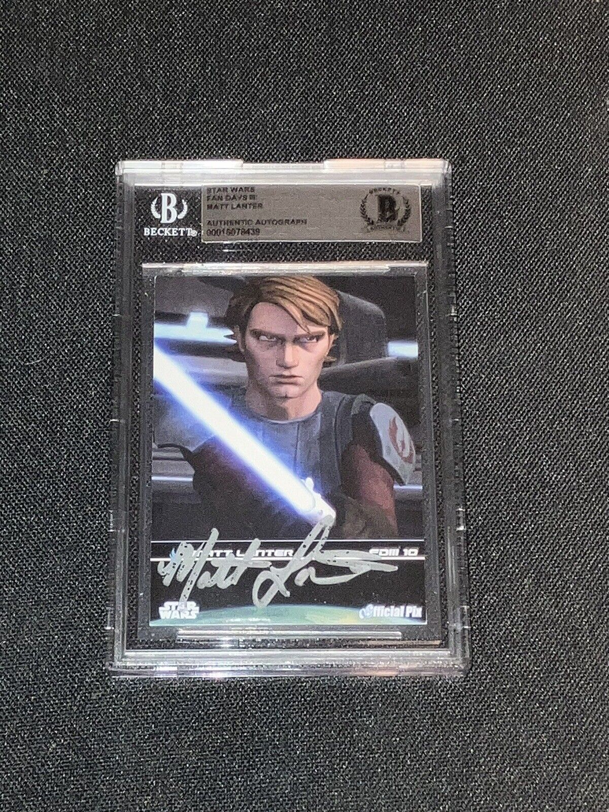 2009 Star Wars Fan Days: Signed Autograph by Matt Lanter as Anakin Skywalker COA