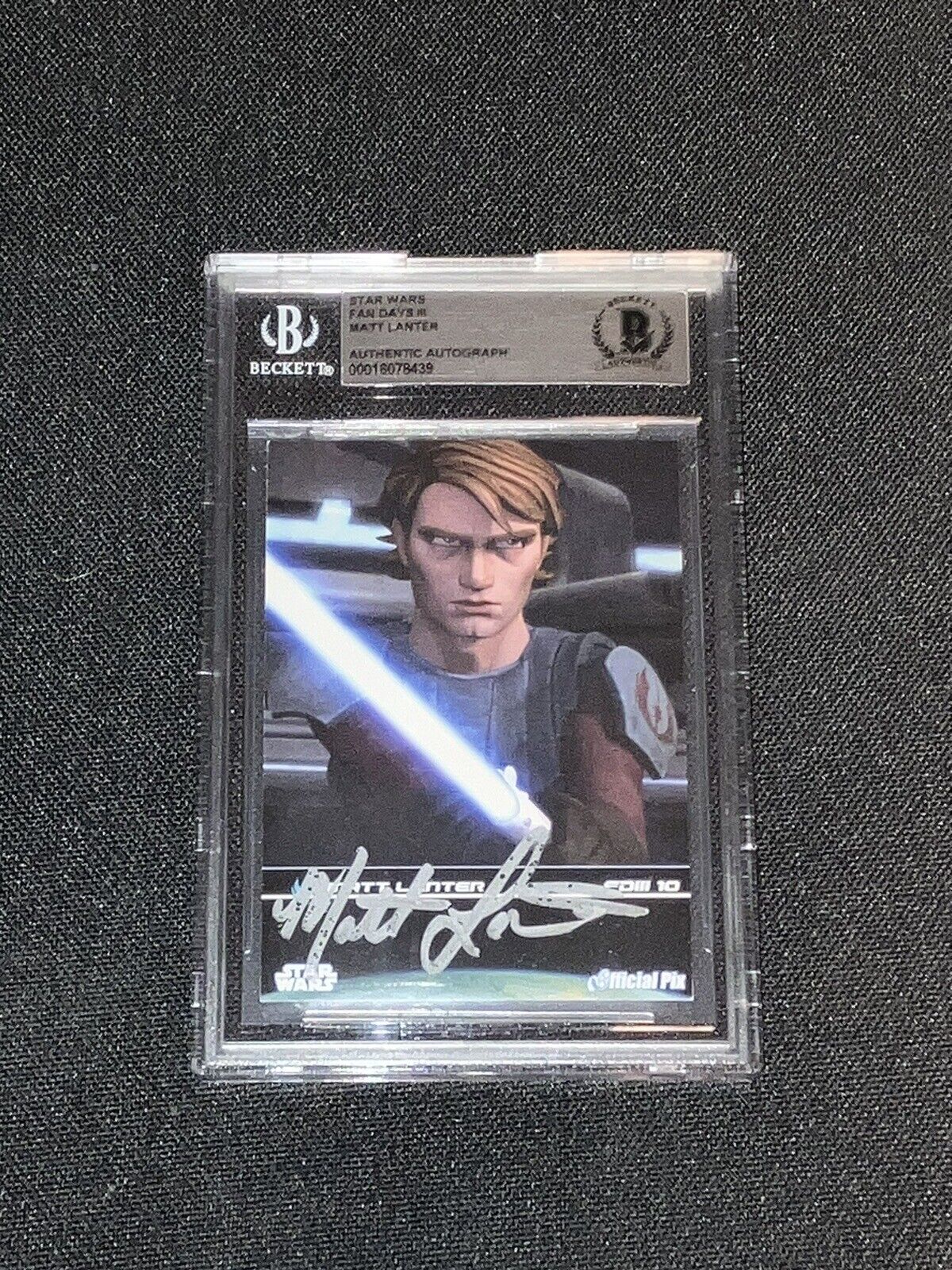 2009 Star Wars Fan Days: Signed Autograph by Matt Lanter as Anakin Skywalker COA