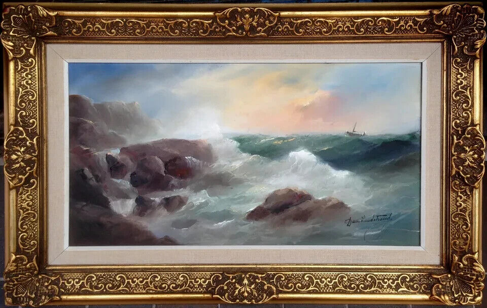 Dan Lindstrand (1904-1983): Rough Sea