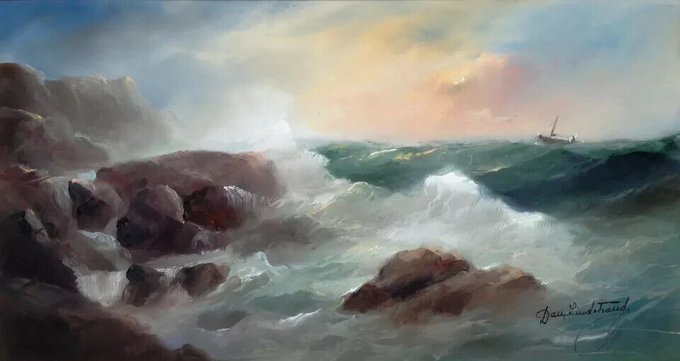 Dan Lindstrand (1904-1983): Rough Sea