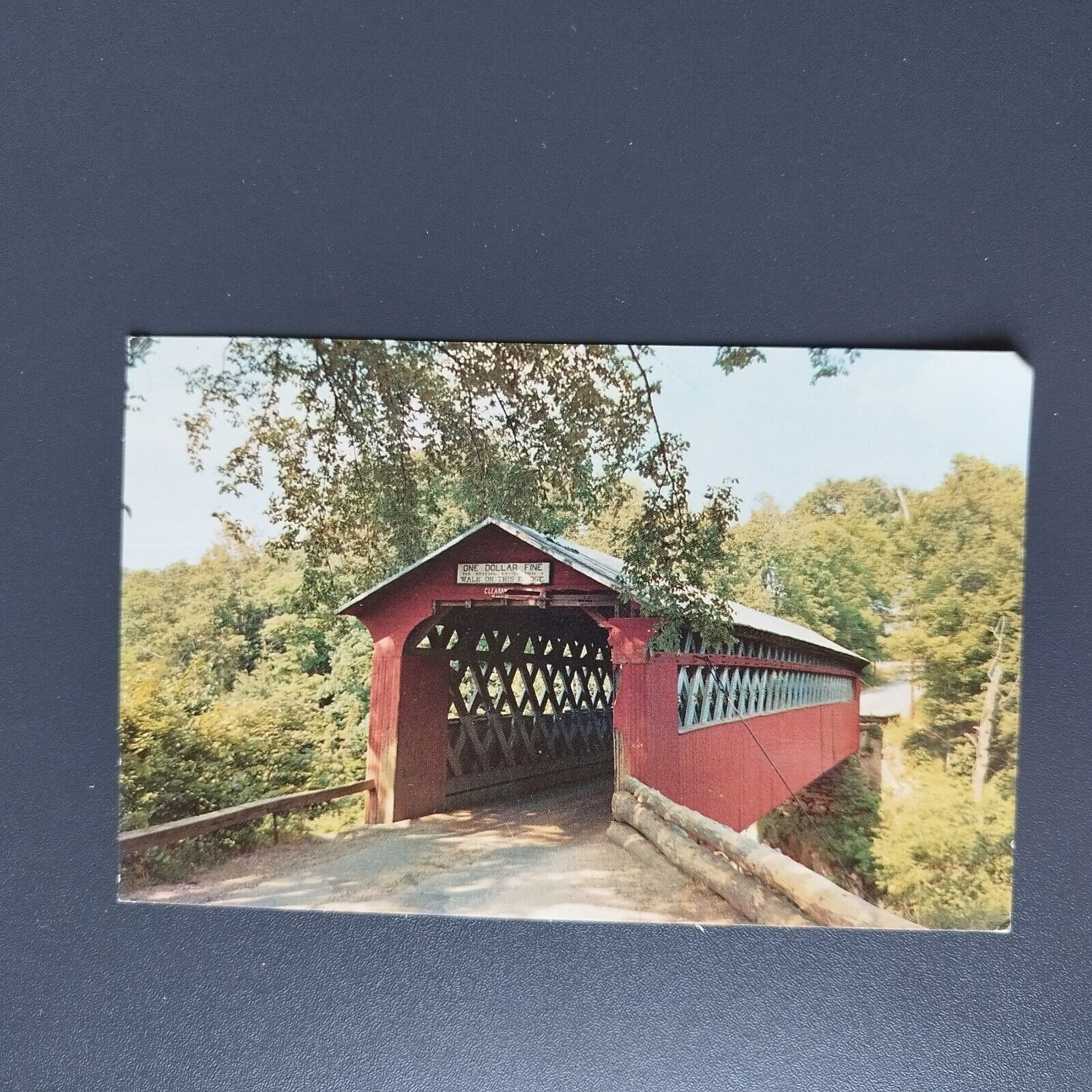 Vermont East Arlington Old Covered Chiseville Bridge