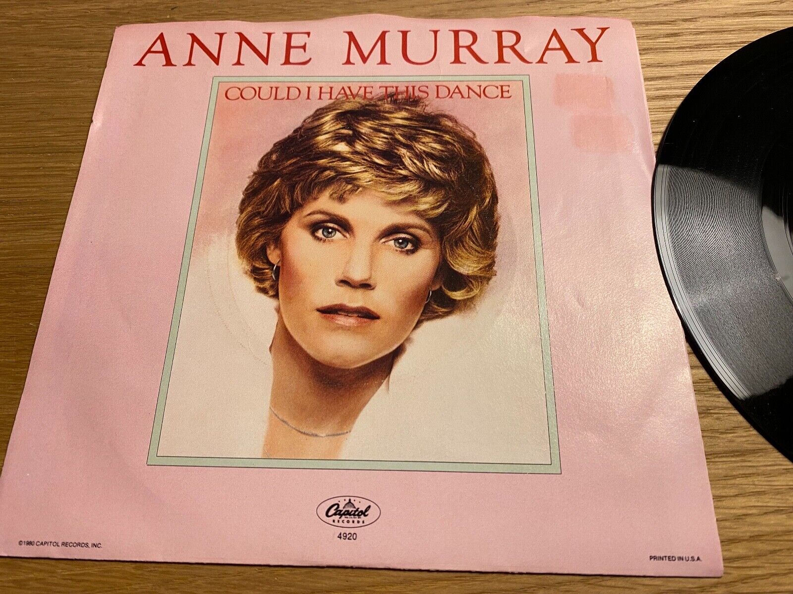 ANNE MURRAY "COULD I HAVE THIS DANCE / SOMEBODY´S WAITING" USA PRESS 1980 SINGLE