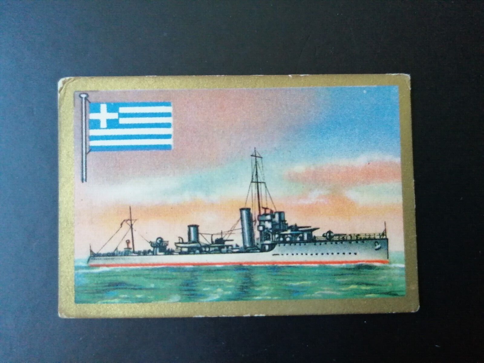 German SABA tobacco ship trading card 1931-33No 217"Jerax" Greece